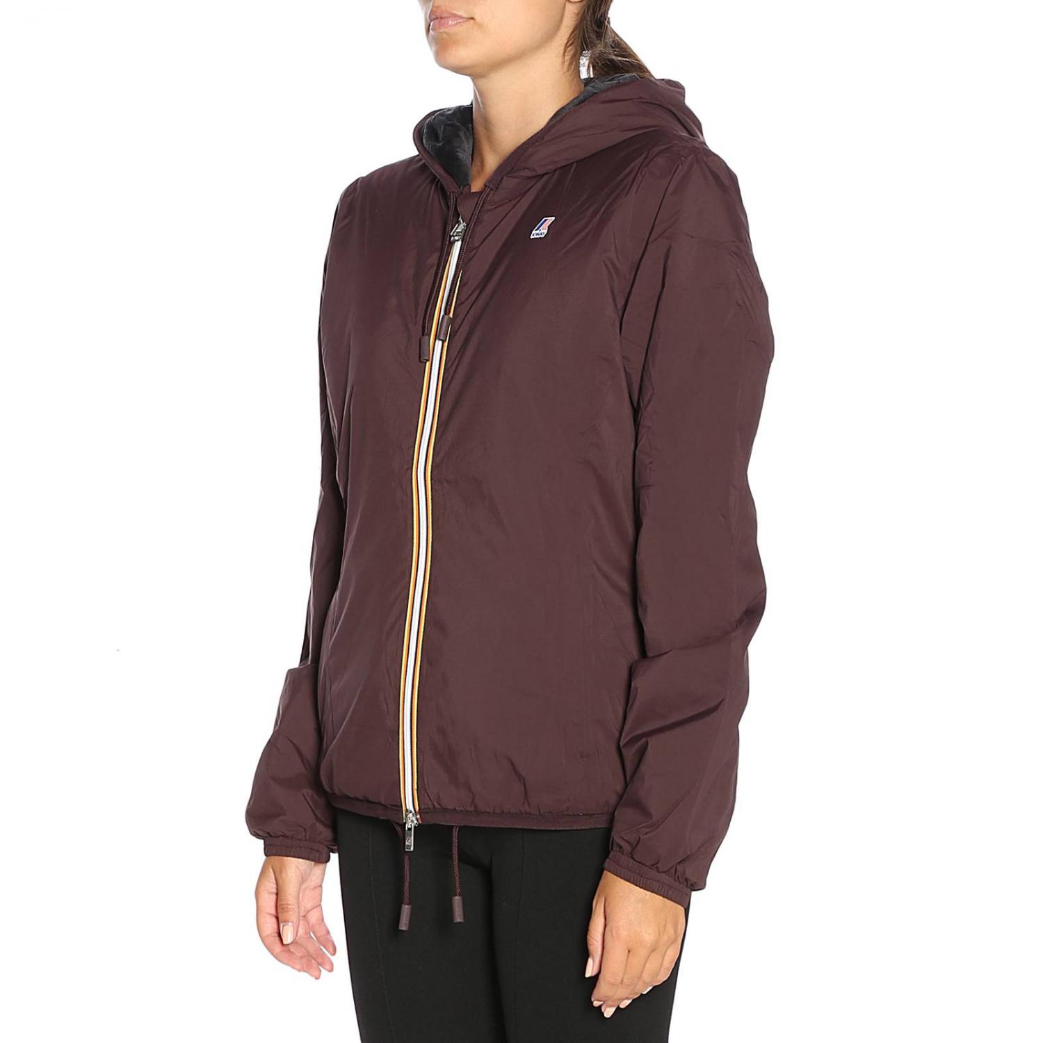K-WAY CHAQUETA: Chaqueta mujer K-way, Granate - Img 2