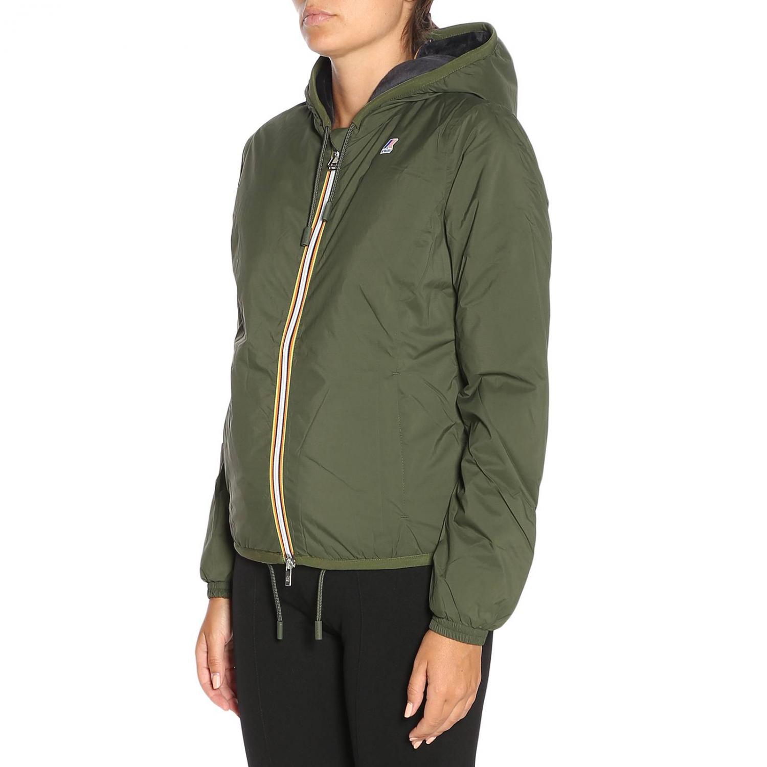 K-WAY CHAQUETA: Chaqueta mujer K-way, Militar - Img 2