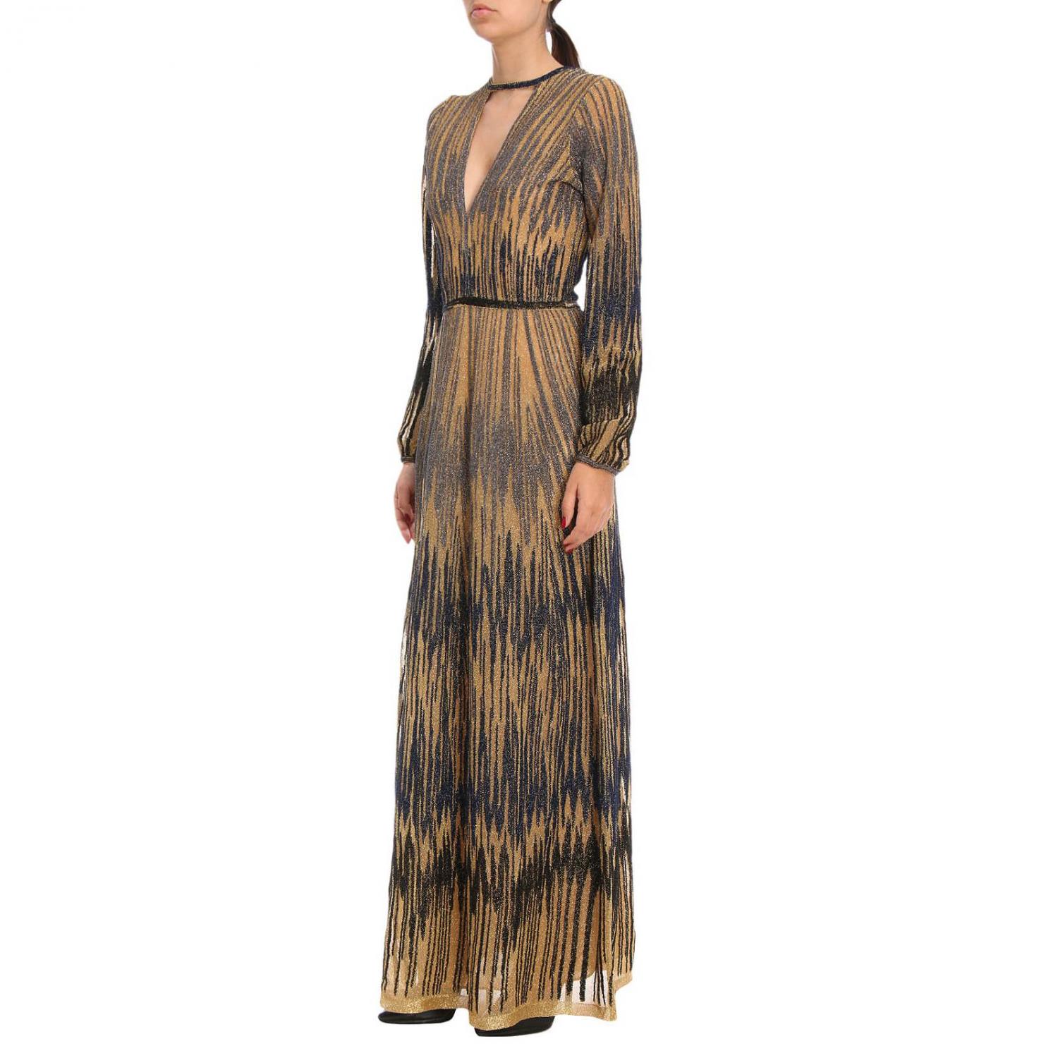 m missoni gold dress M Missoni Dress women - Gold | QD3KD28S 2TY