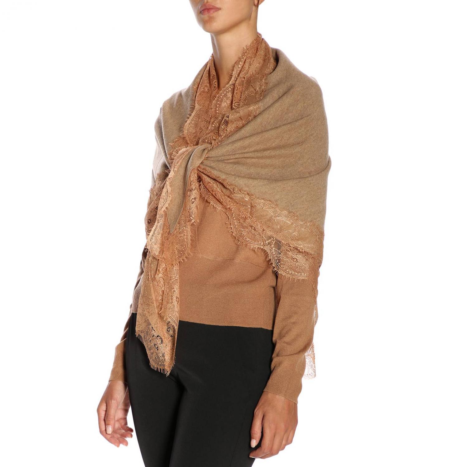 TWINSET SCHAL: Schal damen Twin Set, Beige - Img 1