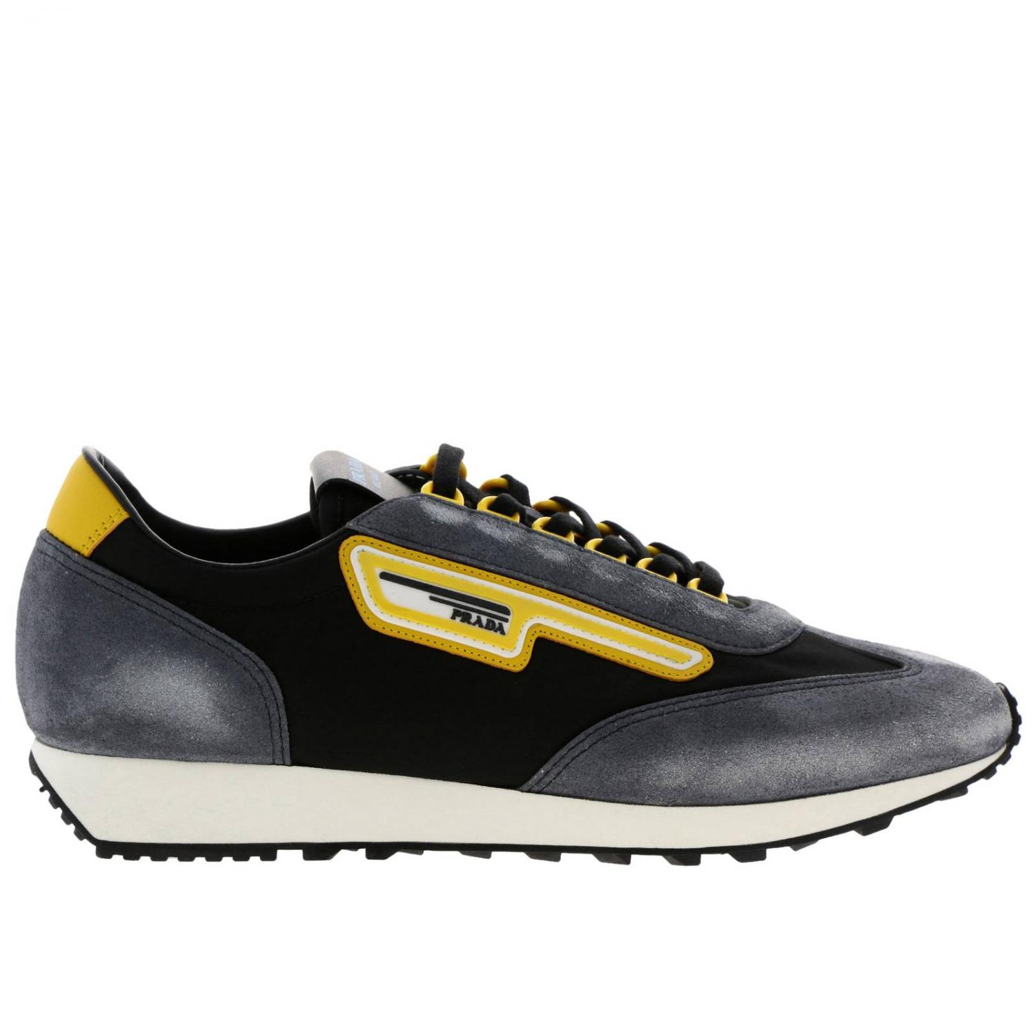 PRADA SNEAKERS: Shoes men Prada, Black - Img 1