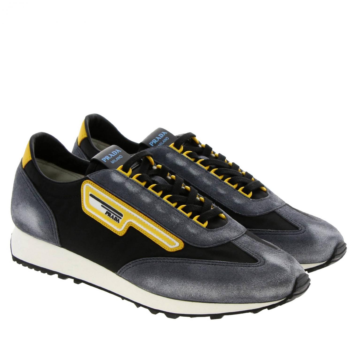 PRADA SNEAKERS: Shoes men Prada, Black - Img 2