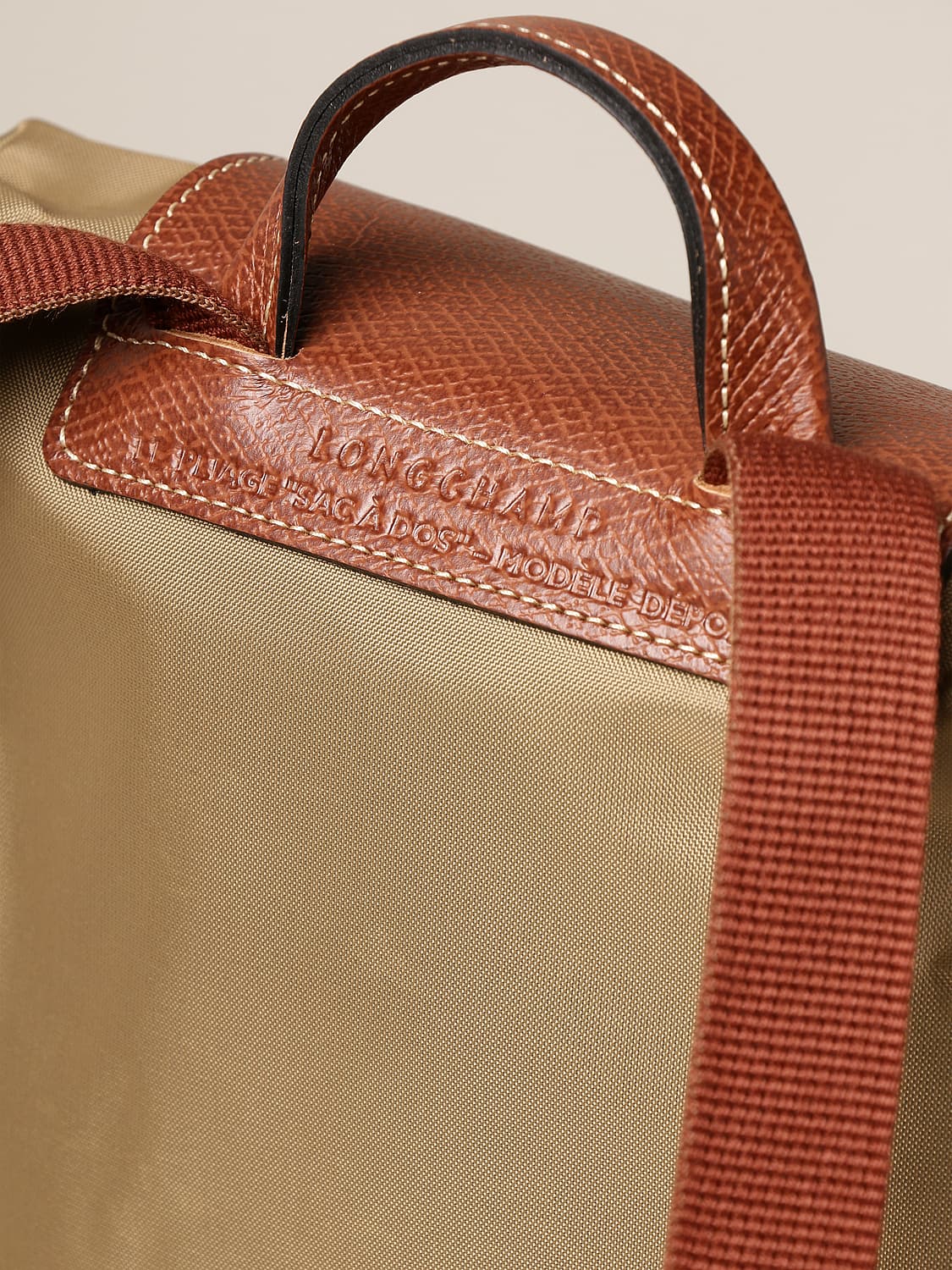 LONGCHAMP 백팩: 백팩 여성 Longchamp, 베이지 - Img 3