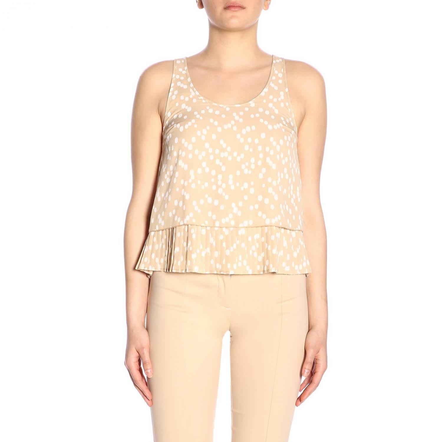 PATRIZIA PEPE TOP: Top mujer Patrizia Pepe, Beige - Img 1