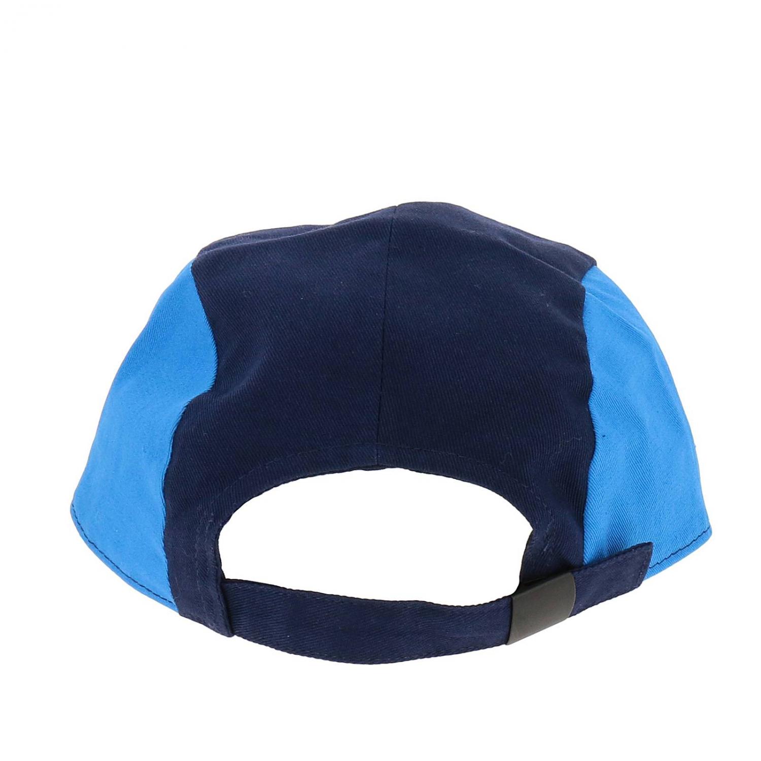 KENZO KIDS CAPPELLO BAMBINO: Cappello in stile baseball con logo Kenzo multicolor, Blue - Img 2