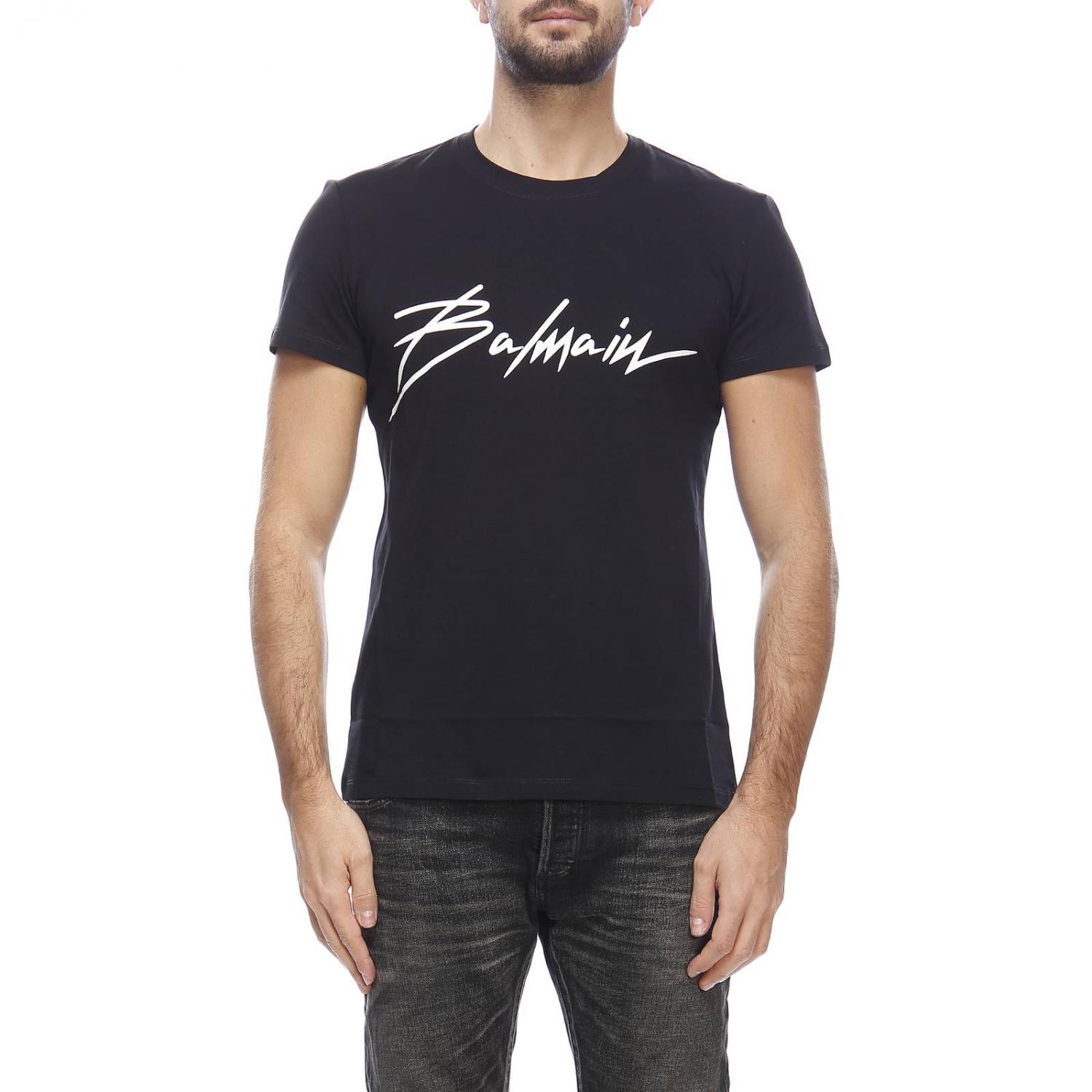 BALMAIN T-SHIRT: T-shirt men Balmain, Black - Img 1