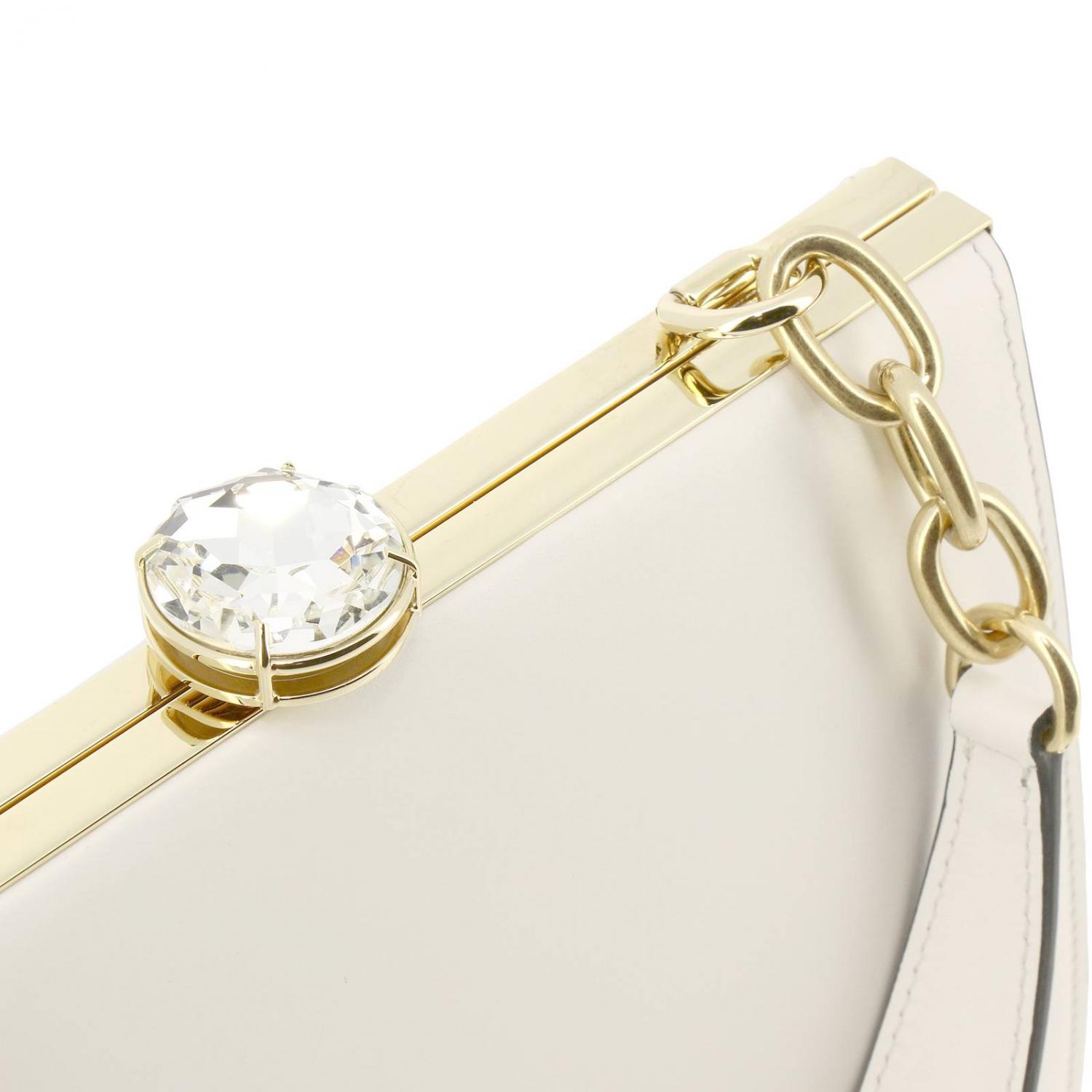 クラッチバッグ MIU MIU Woman Clutch White 5BK004 2AIX F0009 MIU MIU: Shoulder bag women - White | Miu Miu clutch 5BK004