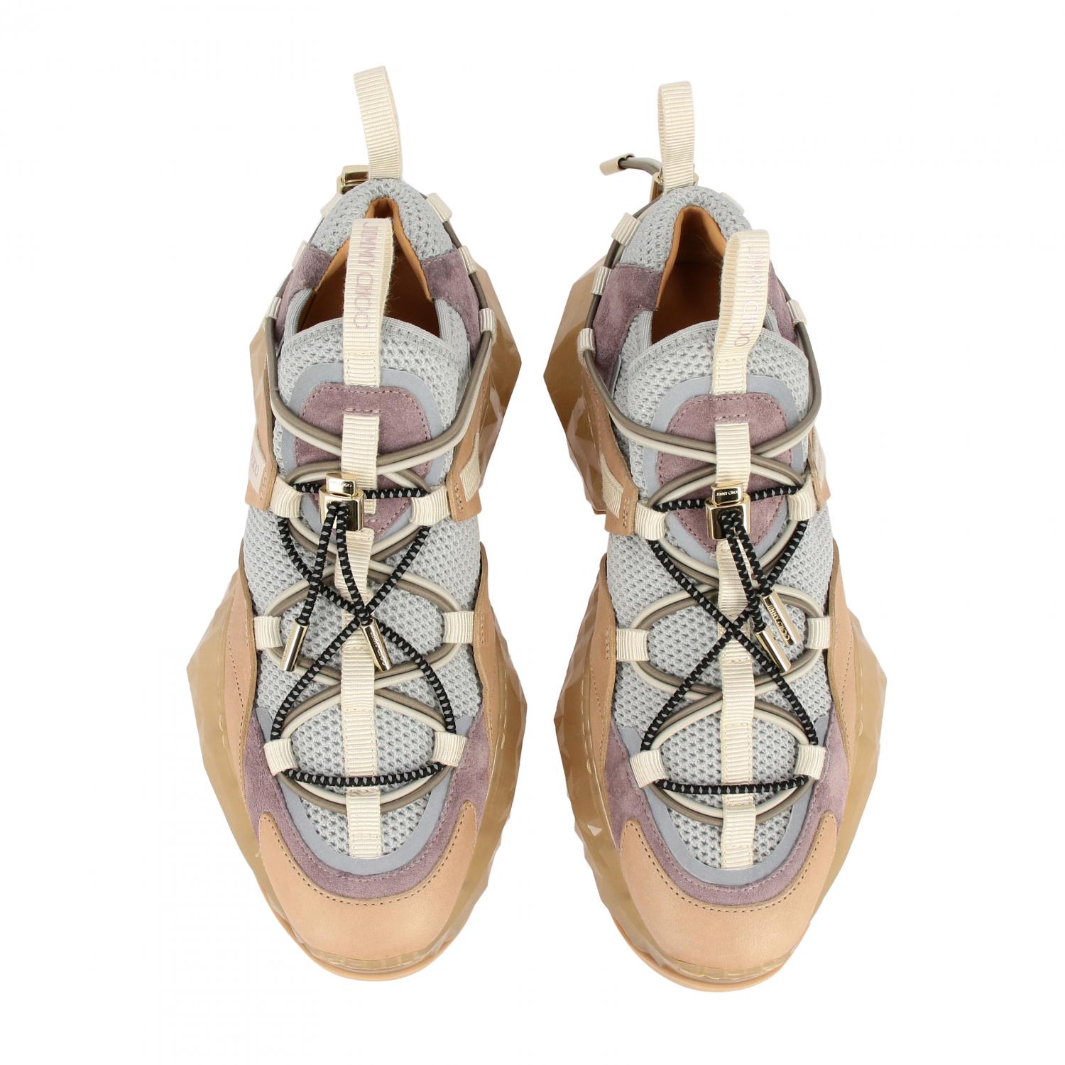 Jimmy Choo Diamond Tral / F EHL sneakers in real leather and mesh