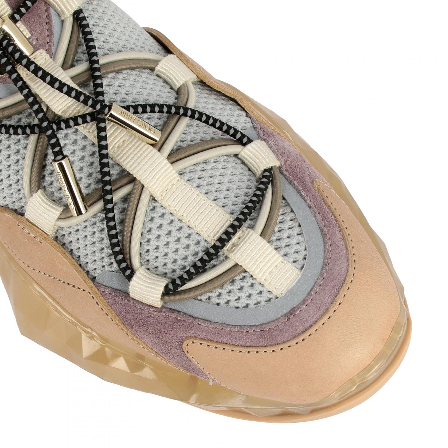 Jimmy Choo Diamond Tral / F EHL sneakers in real leather and mesh