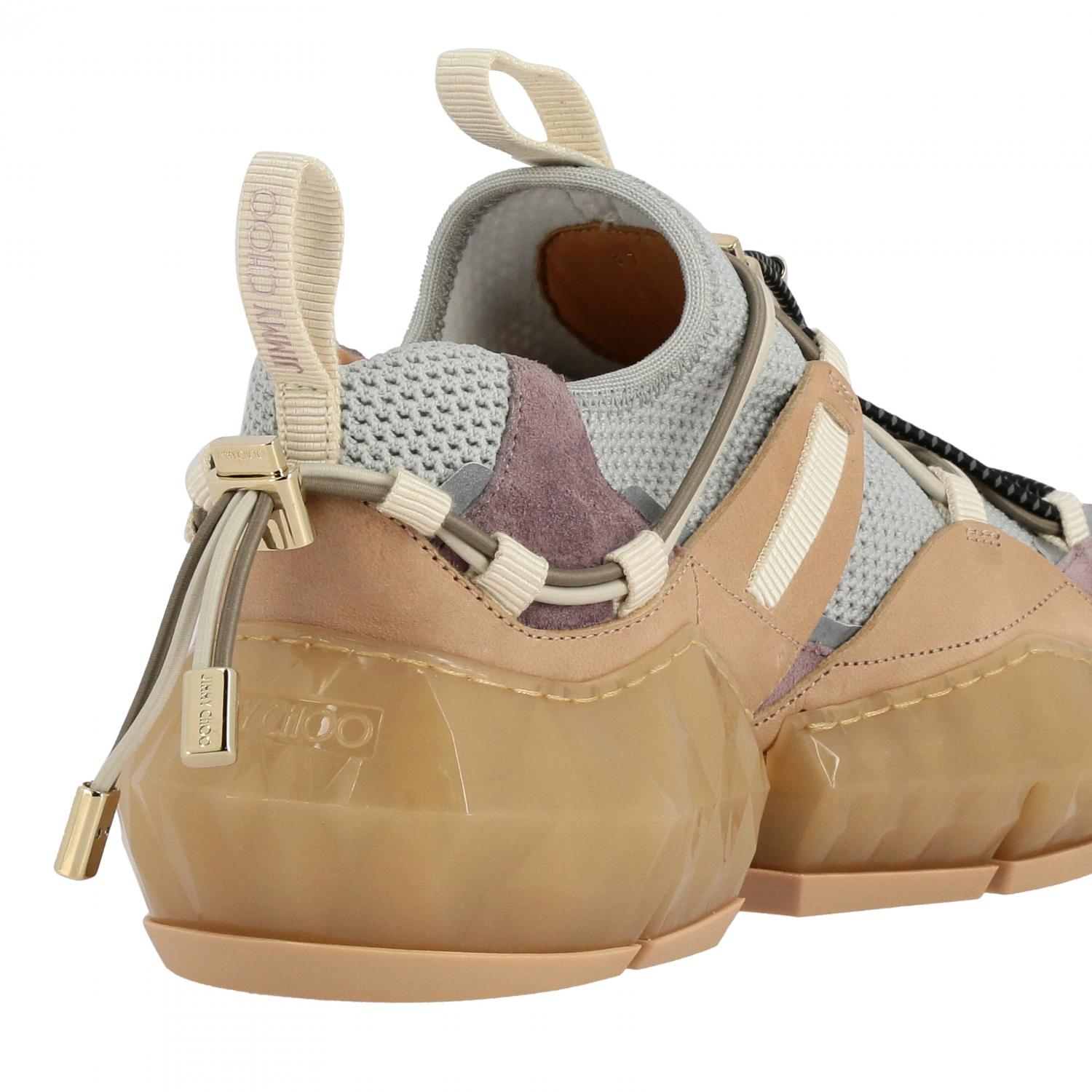 Jimmy Choo Diamond Tral / F EHL sneakers in real leather and mesh