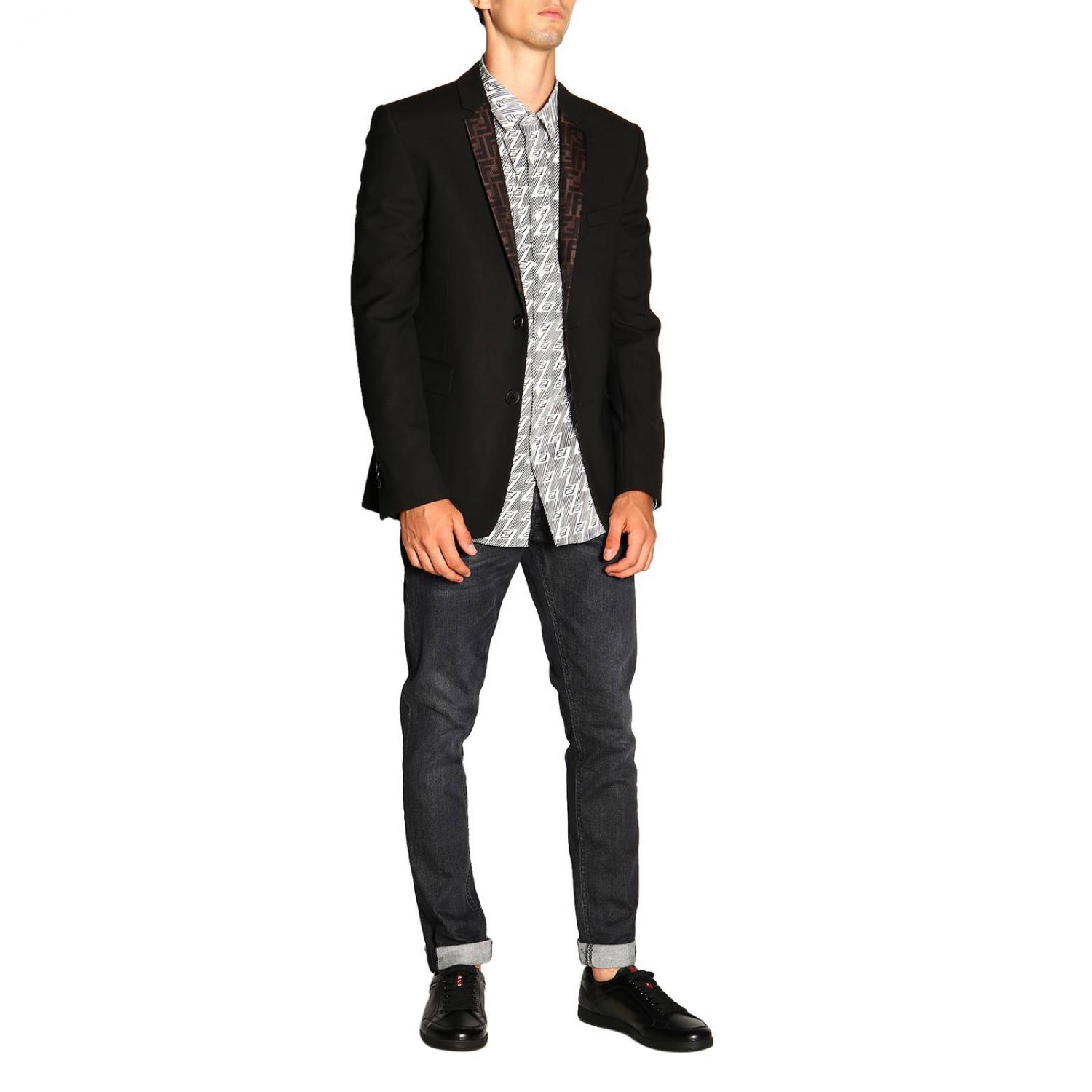 FENDI BLAZER: Blazer men Fendi, Black - Img 2