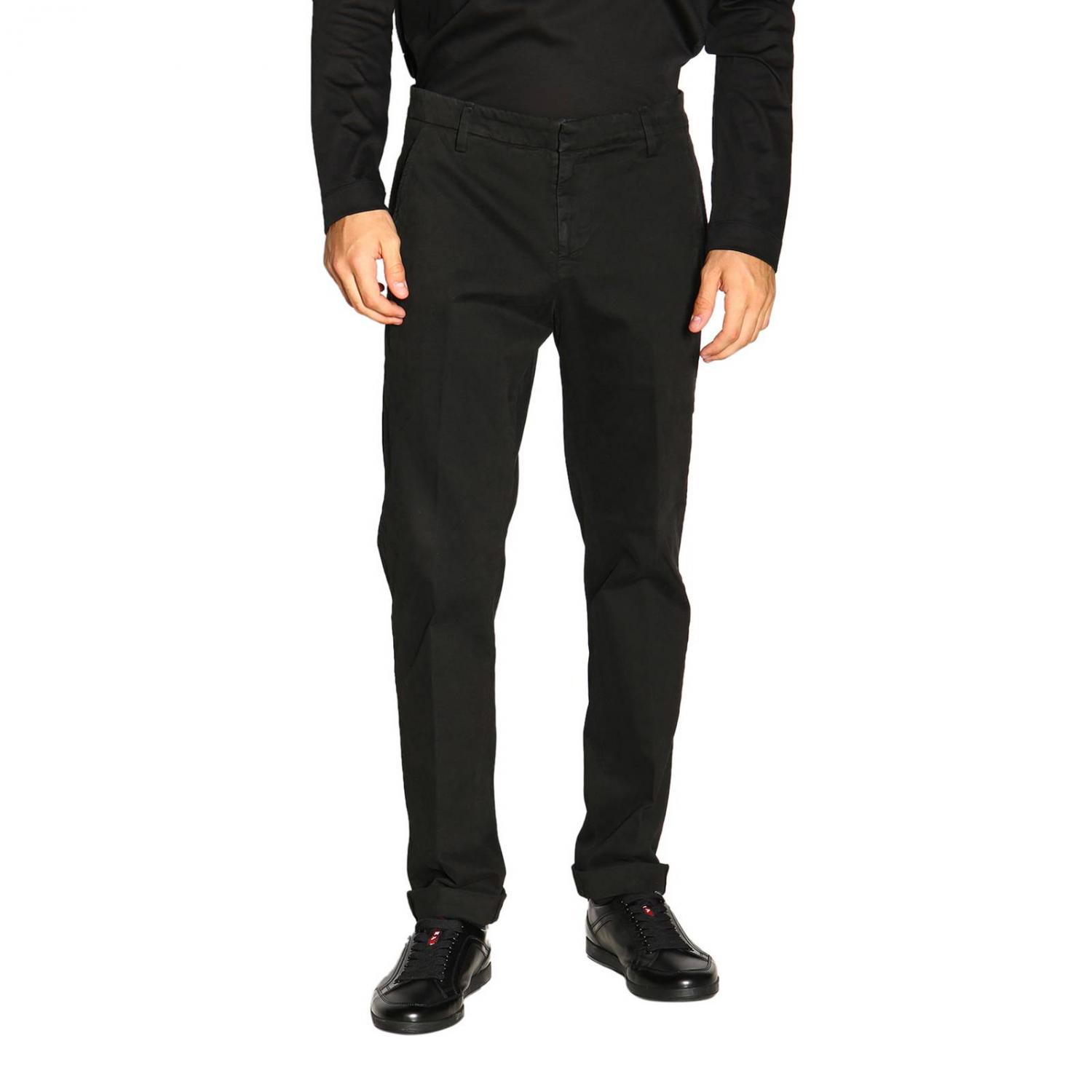 DONDUP PANTS: Pants men Dondup, Black - Img 1