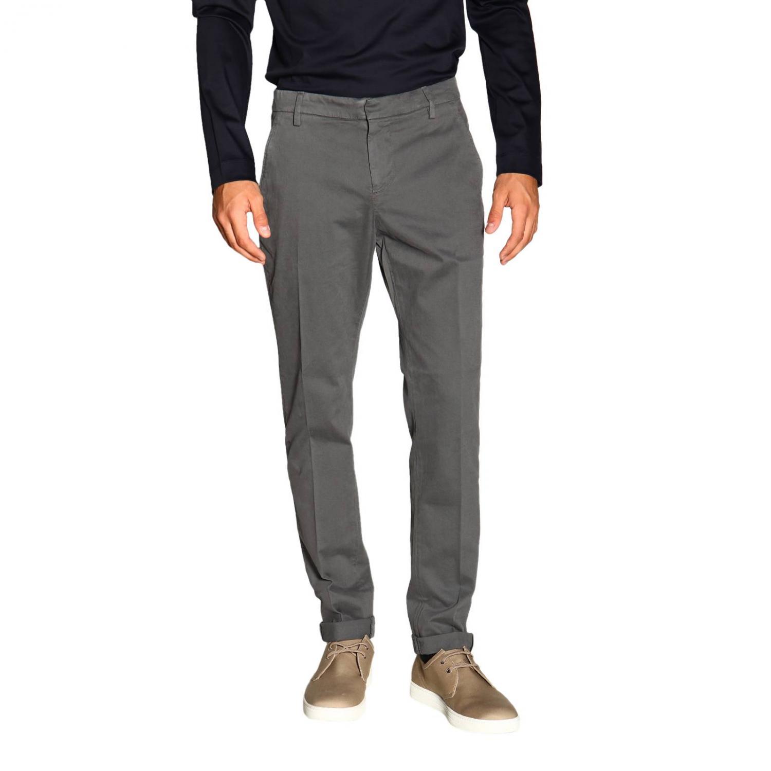 DONDUP PANTS: Pants men Dondup, Charcoal - Img 1