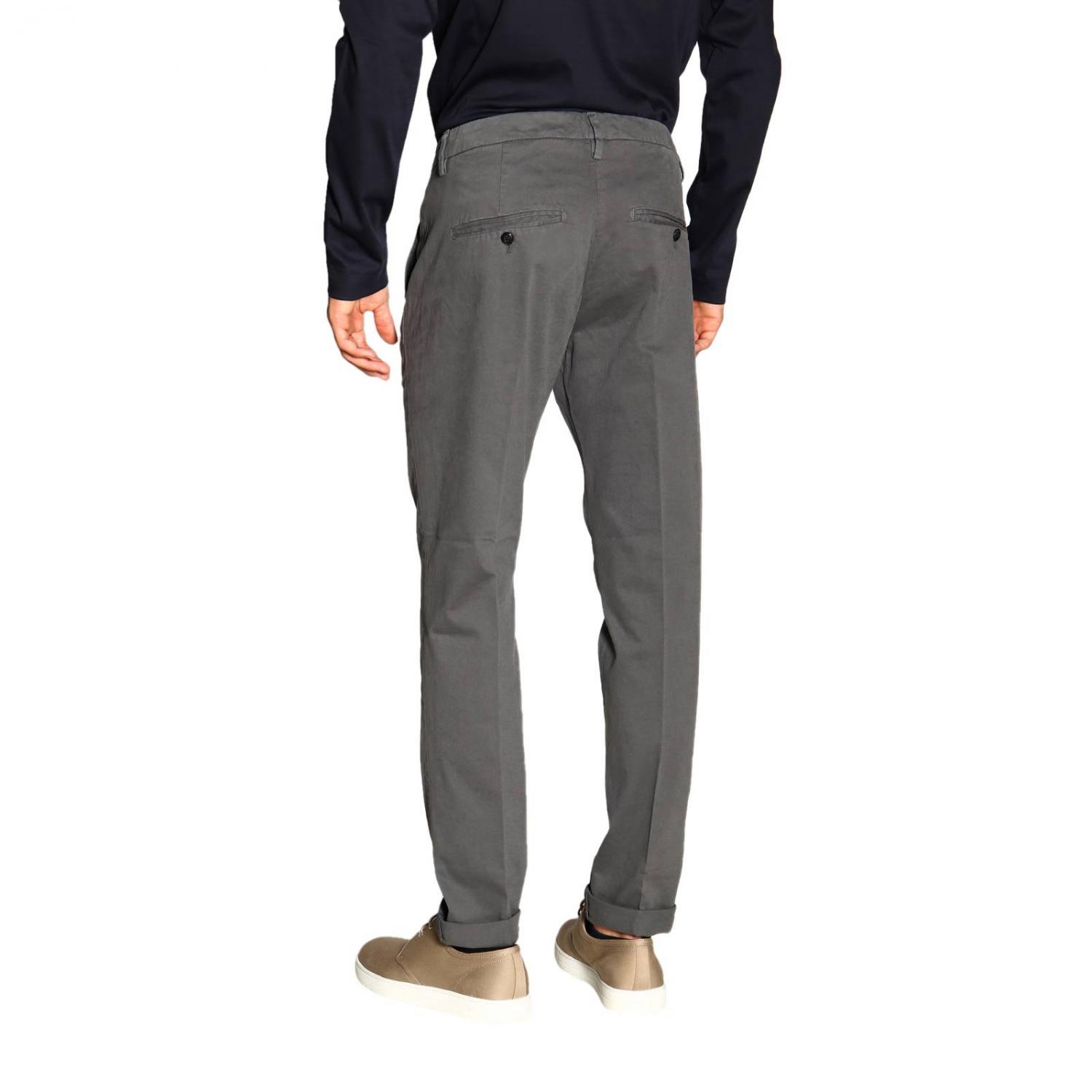 DONDUP PANTS: Pants men Dondup, Charcoal - Img 3
