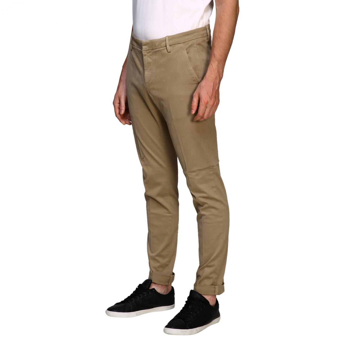 DONDUP PANTS: Pants men Dondup, Sand - Img 4