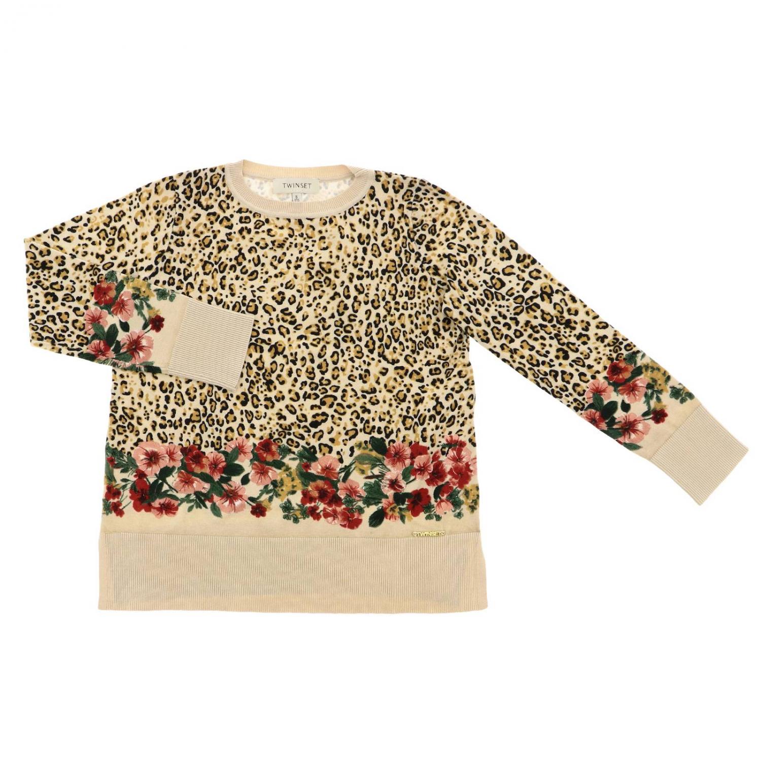 TWINSET JERSEY: Jersey niños Twin Set, Beige - Img 1