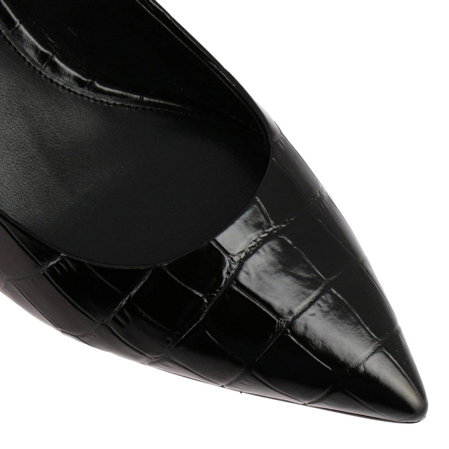 MICHAEL KORS PUMPS: Michael Kors Mk-flex Kitten Dekolleté aus Leder mit Krokodildruck, Schwarz - Img 3
