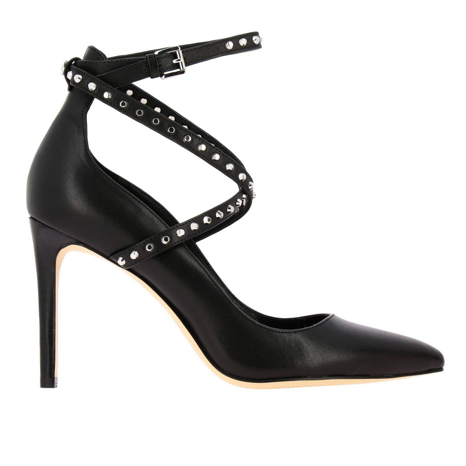 MICHAEL KORS PUMPS: Jeannie Michael Kors Dekolleté aus Leder mit Nietenriemen, Schwarz - Img 1