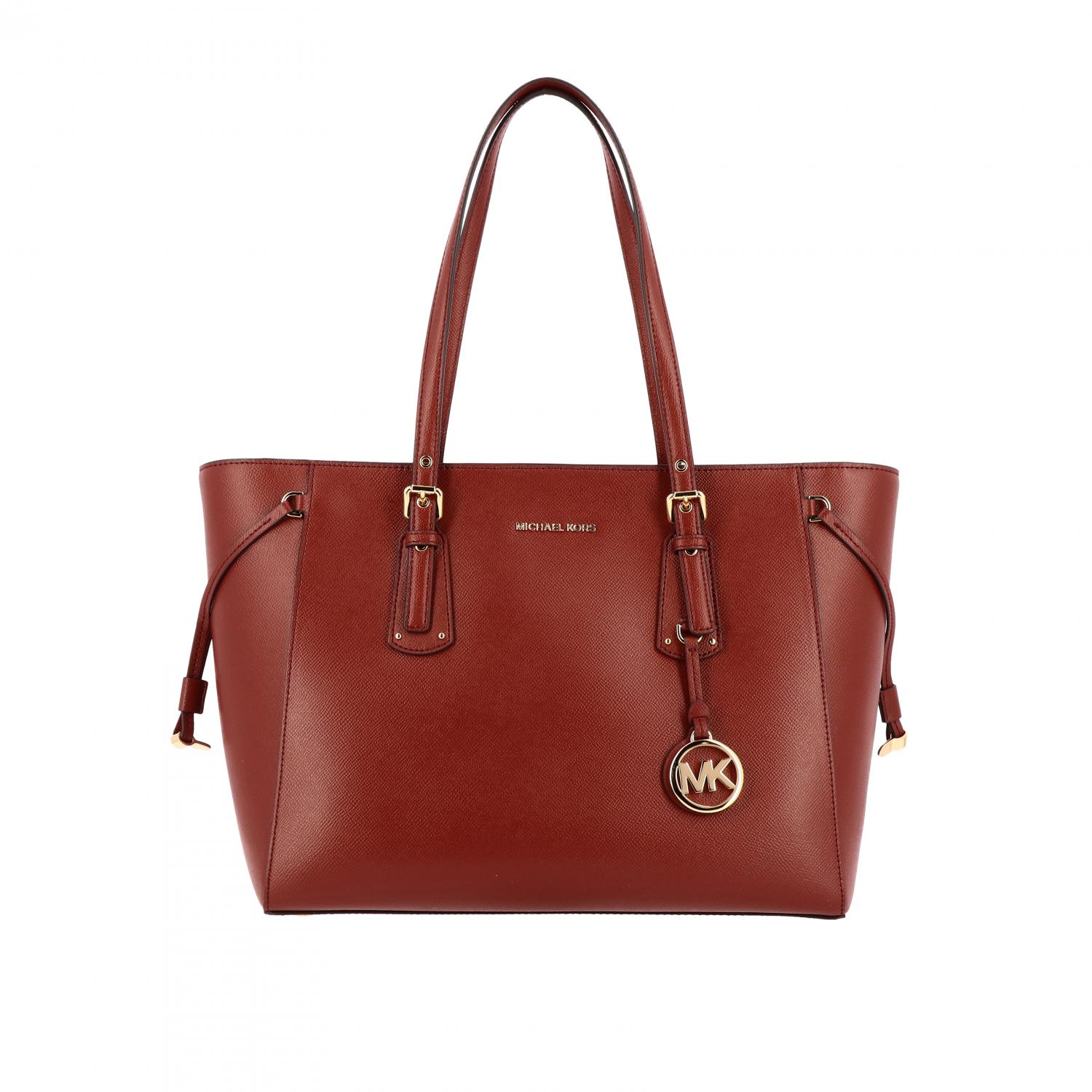 Michael kors voyager east west tote oxblood sale