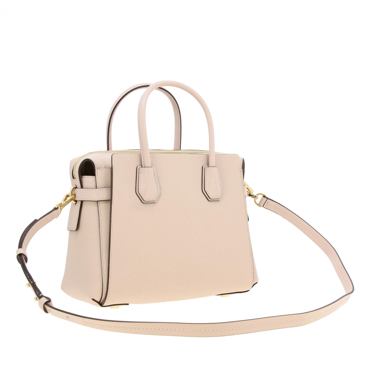 MICHAEL KORS СУМКА С КОРОТКИМИ РУЧКАМИ: Сумка Mercer medium Michael Kors из дубленной кожи, Розовый - Img 3