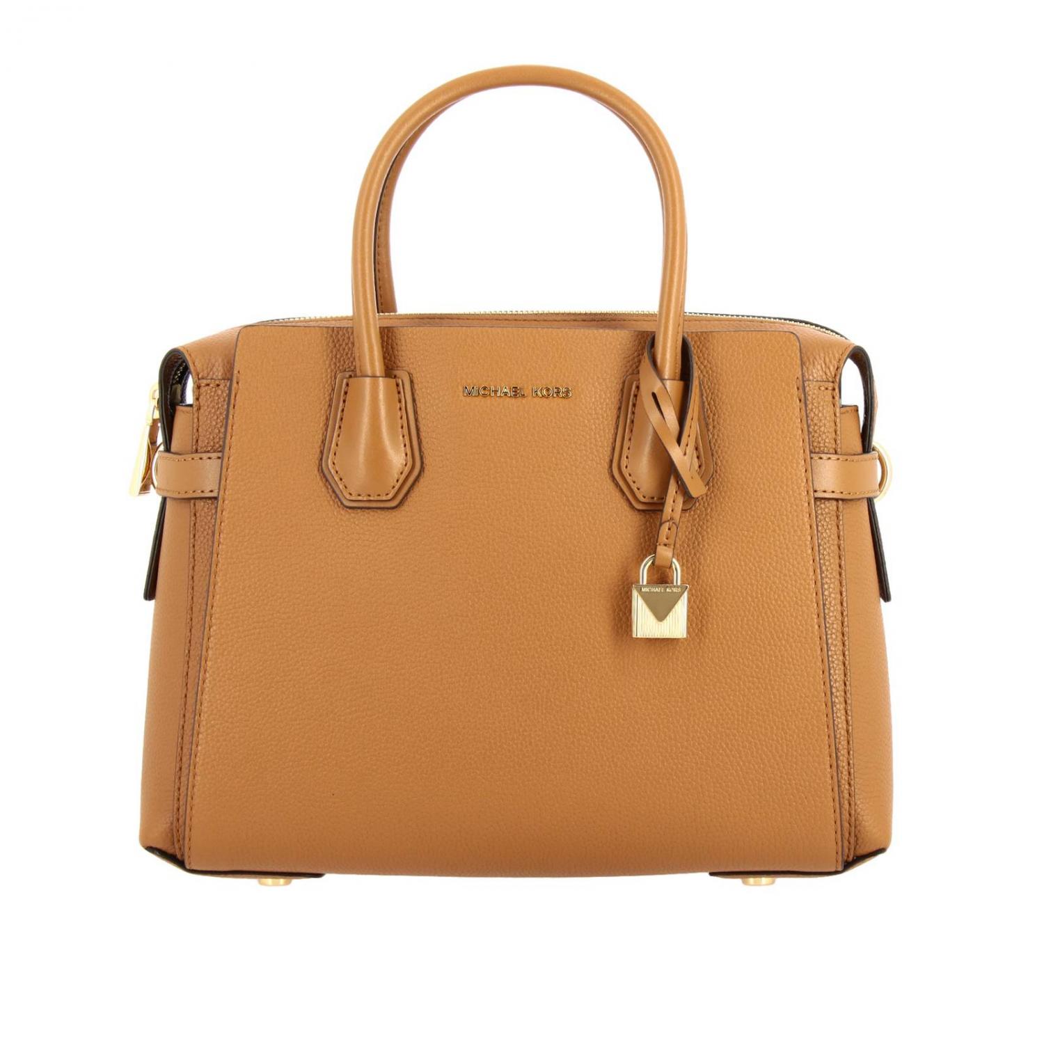 MICHAEL KORS СУМКА С КОРОТКИМИ РУЧКАМИ: Сумка Mercer medium Michael Kors из дубленной кожи, Кожаный - Img 1