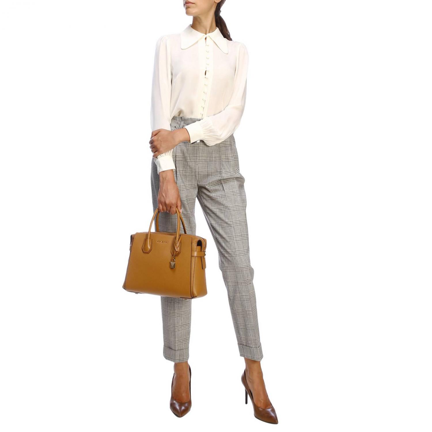 MICHAEL KORS СУМКА С КОРОТКИМИ РУЧКАМИ: Сумка Mercer medium Michael Kors из дубленной кожи, Кожаный - Img 2