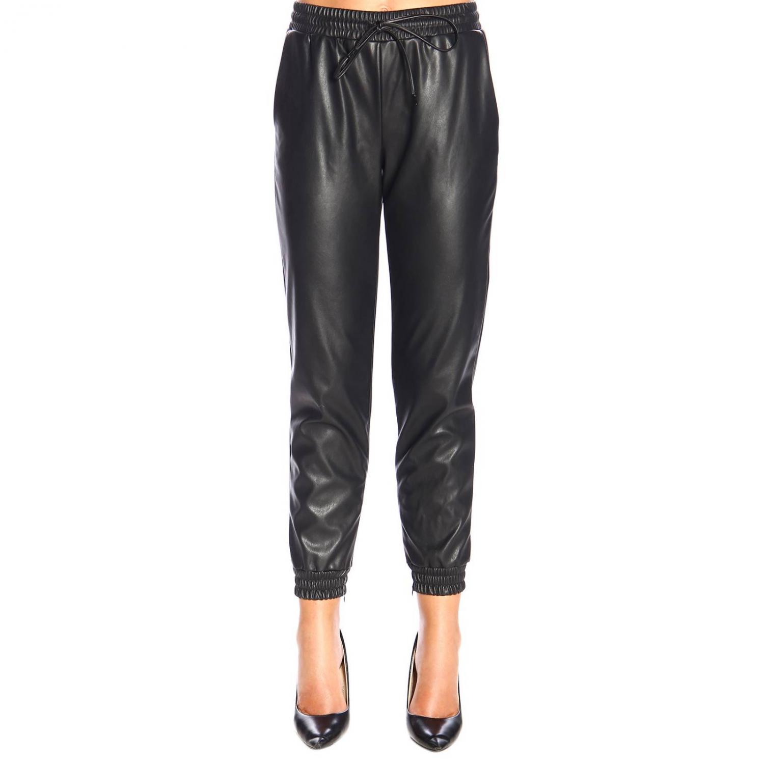 MICHAEL KORS HOSE: Michael Kors Jogginghose aus Kunstleder, Schwarz - Img 1
