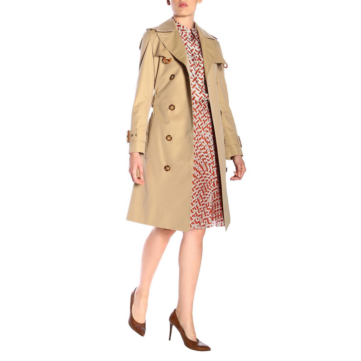 BURBERRY HEMDBLUSE: Burberry Godwin Hemd lang aus Seide mit all over TB Aufdruck, Beige - Img 2