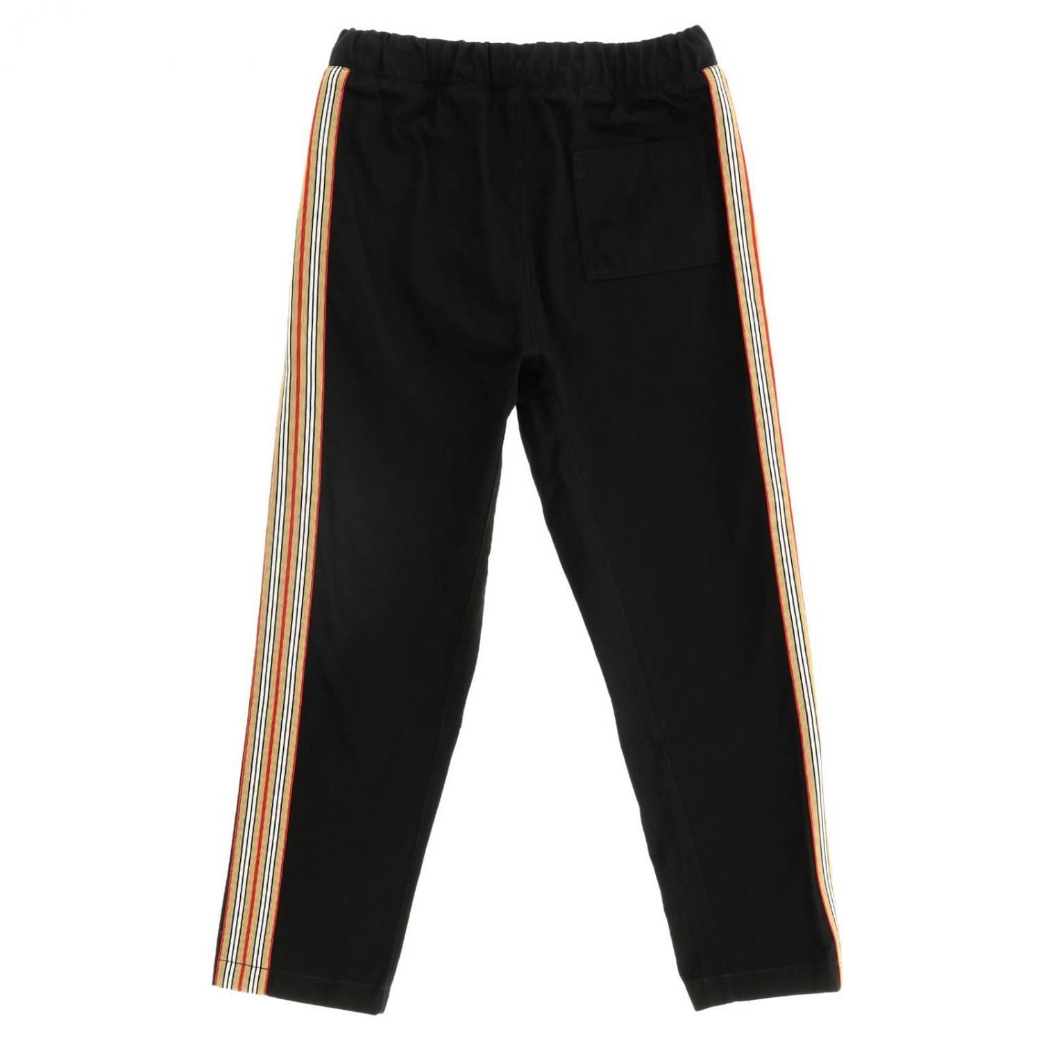 BURBERRY HOSE: Burberry Jogginghose mit Streifenbändern, Schwarz - Img 2