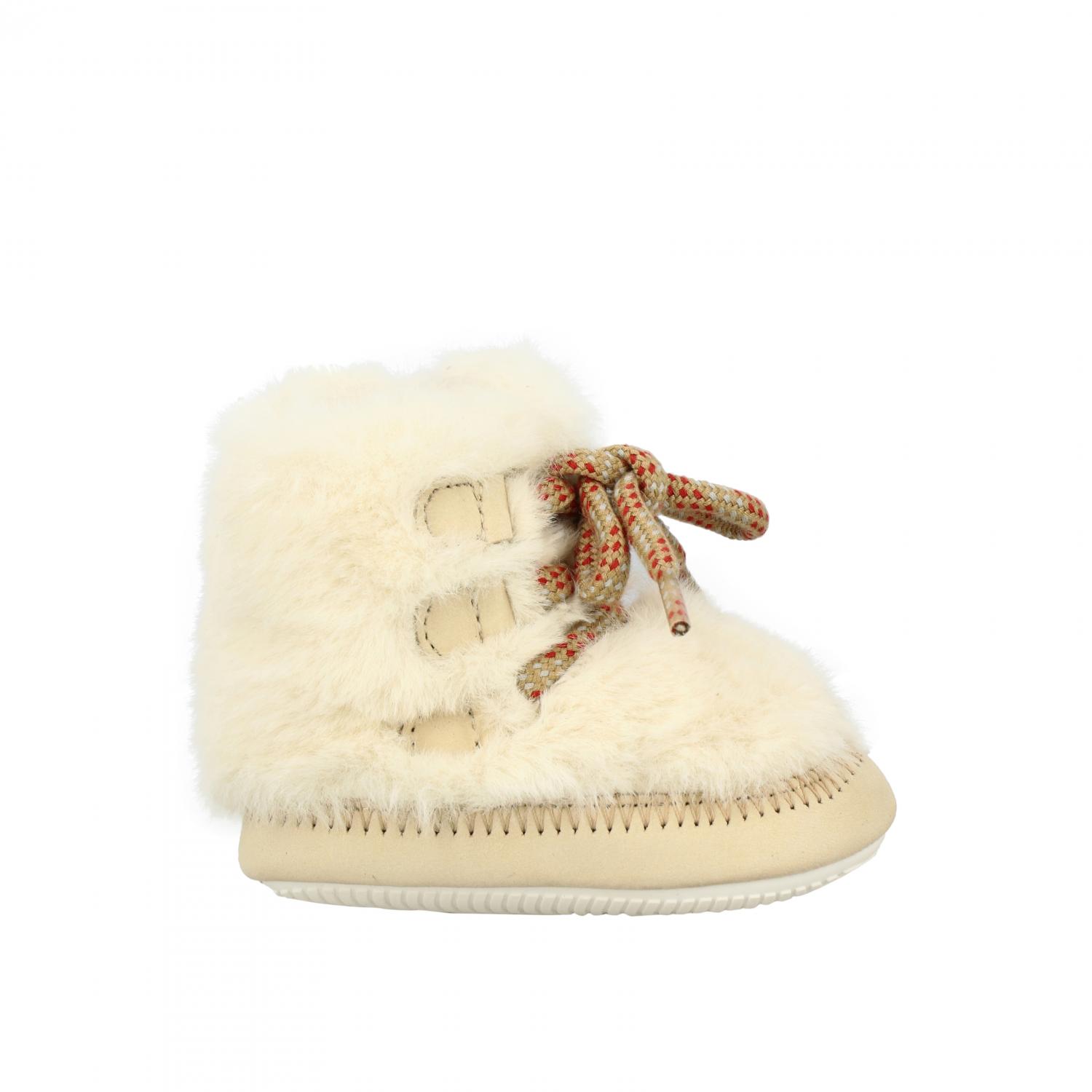 HOGAN SCHUHE: Hogan Stiefelette aus Kunstpelz, Beige - Img 1