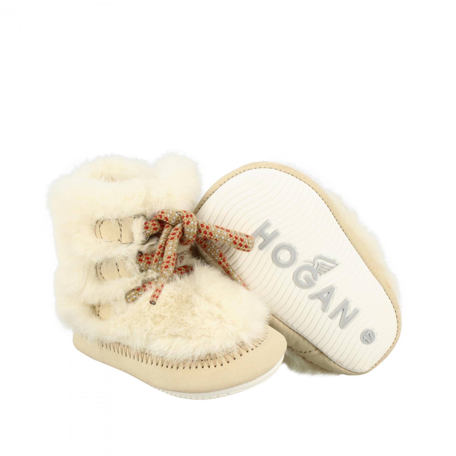 HOGAN SCHUHE: Hogan Stiefelette aus Kunstpelz, Beige - Img 2