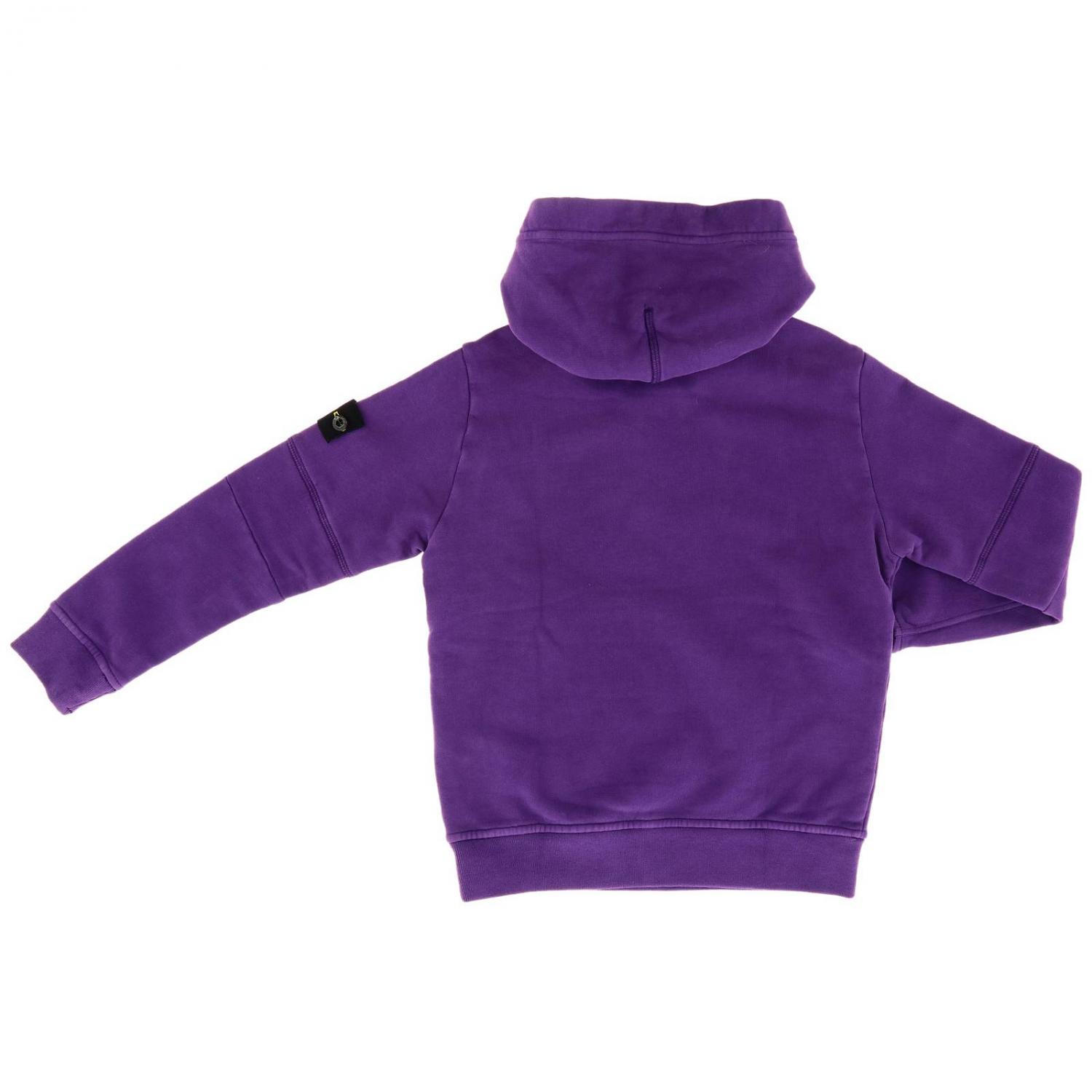 STONE ISLAND JUNIOR PULLOVER: Pullover kinder Stone Island, Fuchsia - Img 2