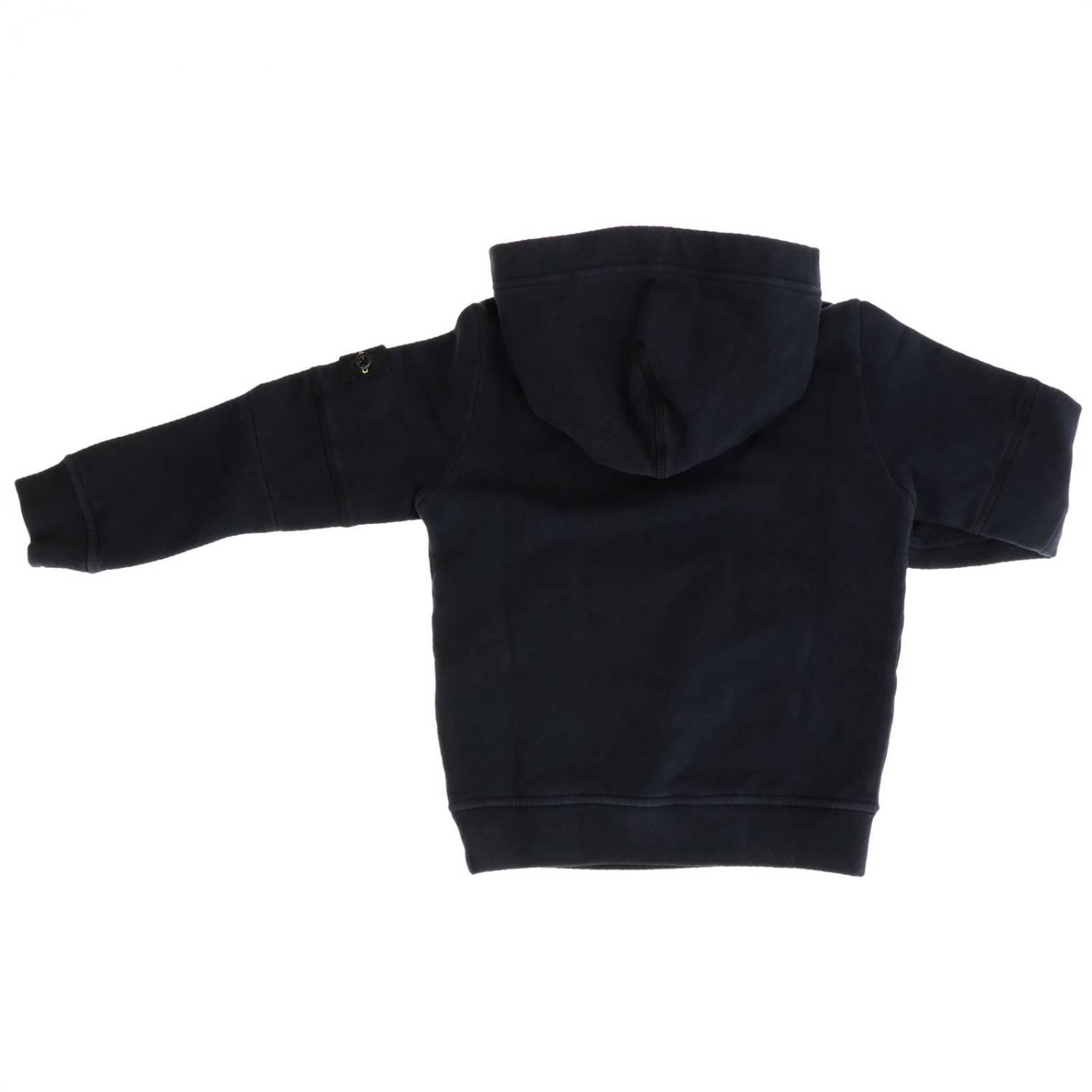 STONE ISLAND JUNIOR PULL: Pull enfant Stone Island, Bleu Marine - Img 2