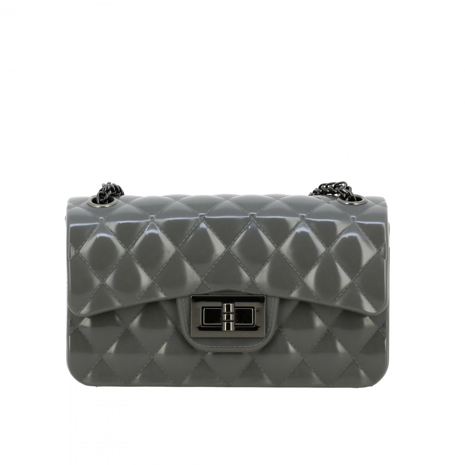 MONNALISA TASCHE: Monnalisa Tasche aus gestepptem Gummi, Grau - Img 1
