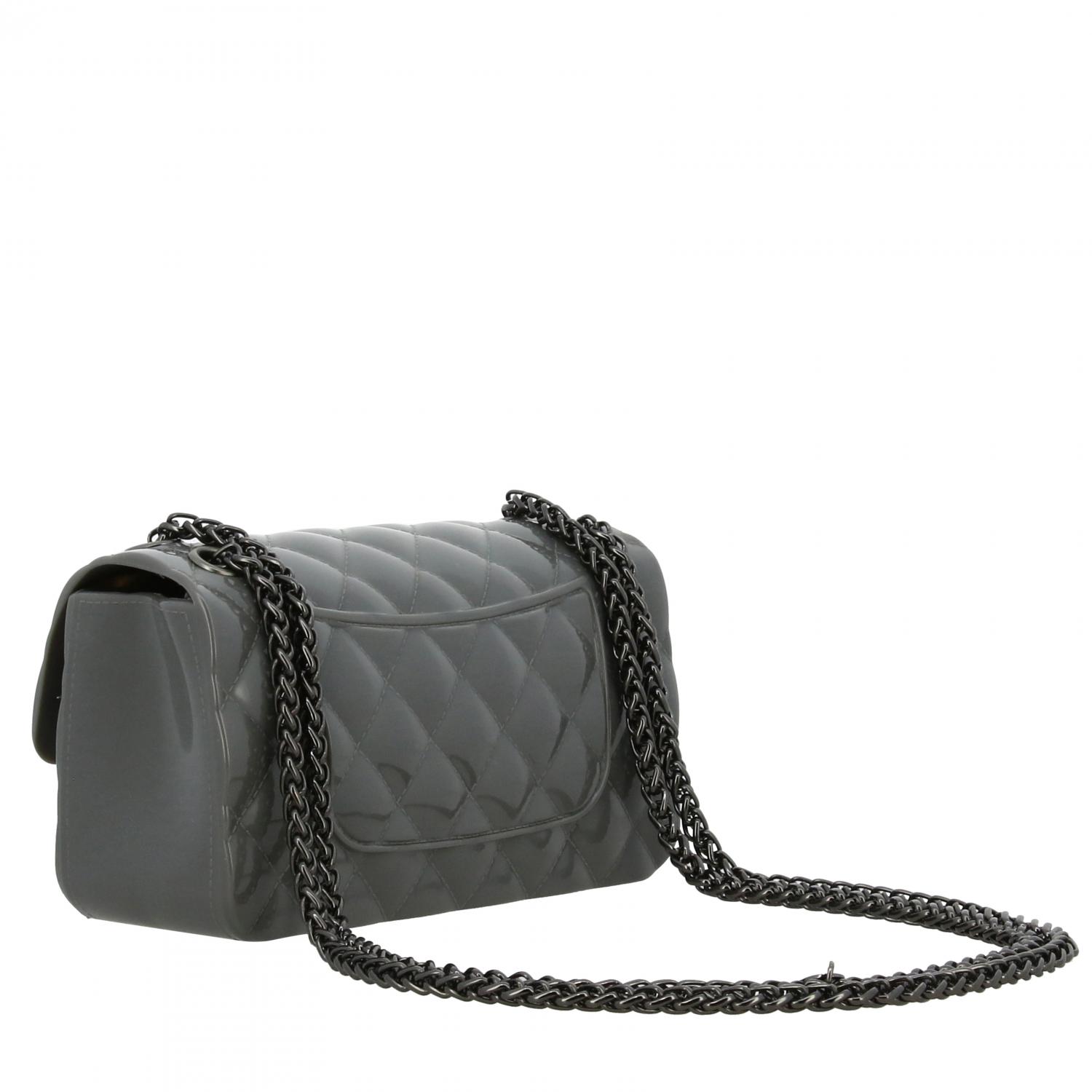 MONNALISA TASCHE: Monnalisa Tasche aus gestepptem Gummi, Grau - Img 2