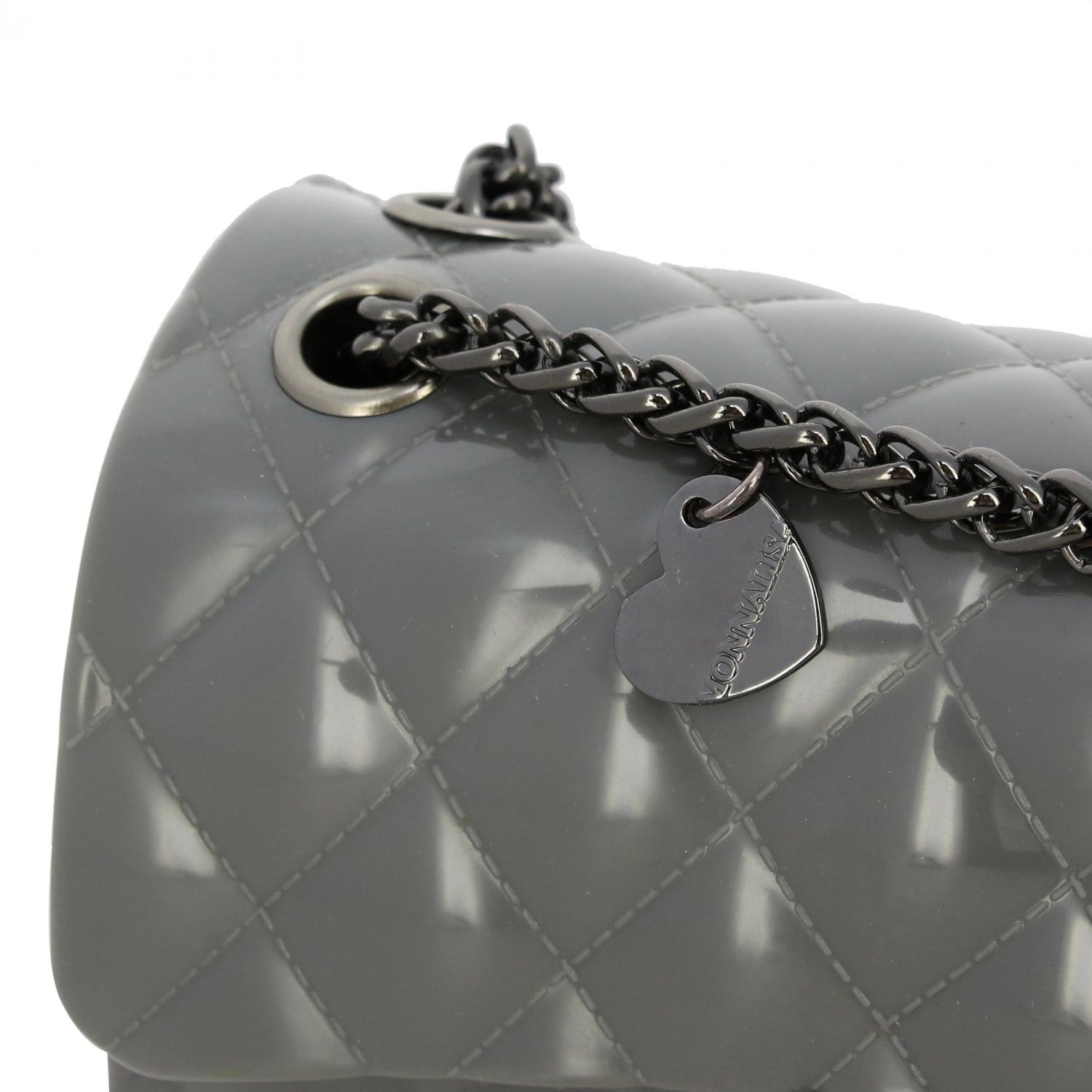 MONNALISA TASCHE: Monnalisa Tasche aus gestepptem Gummi, Grau - Img 3