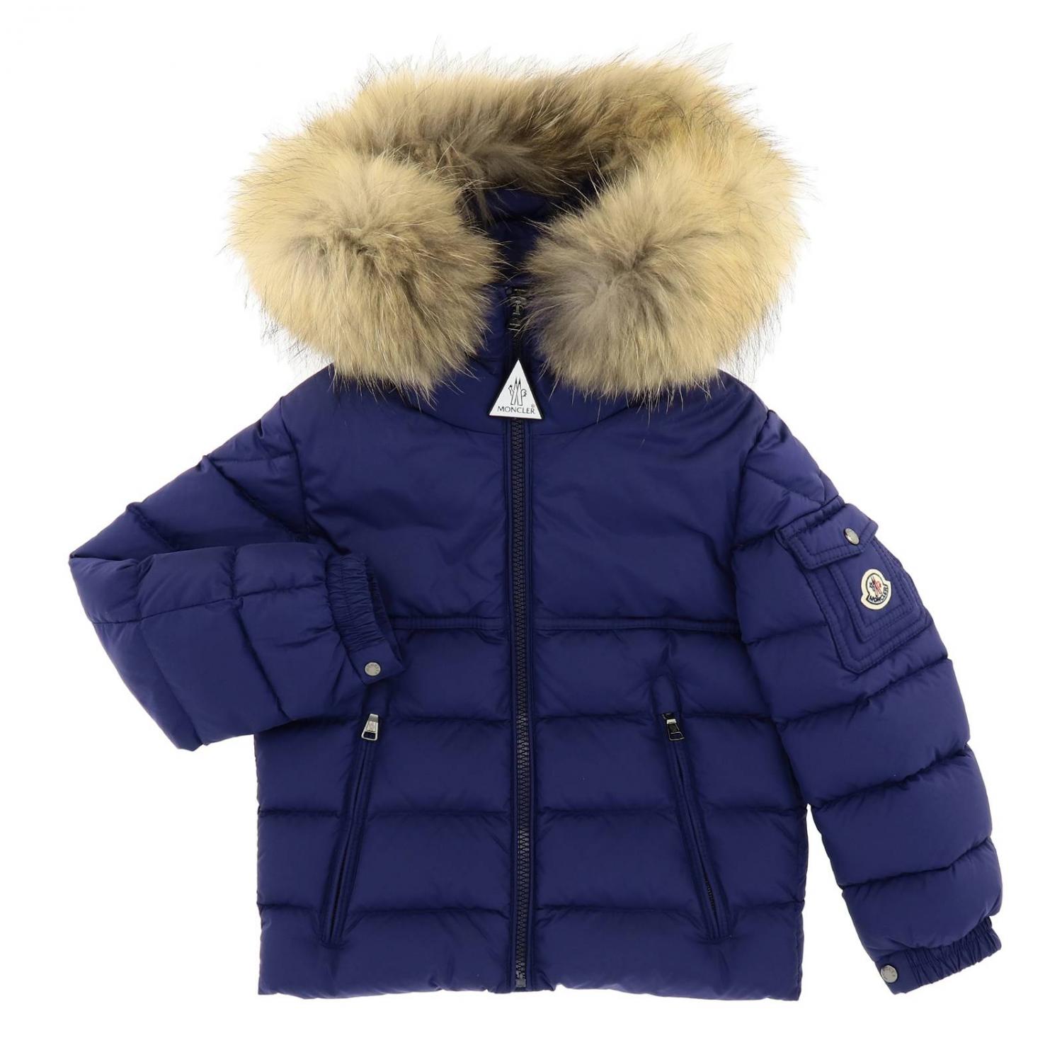 MONCLER VESTE: Veste enfant Moncler, Bleu - Img 1