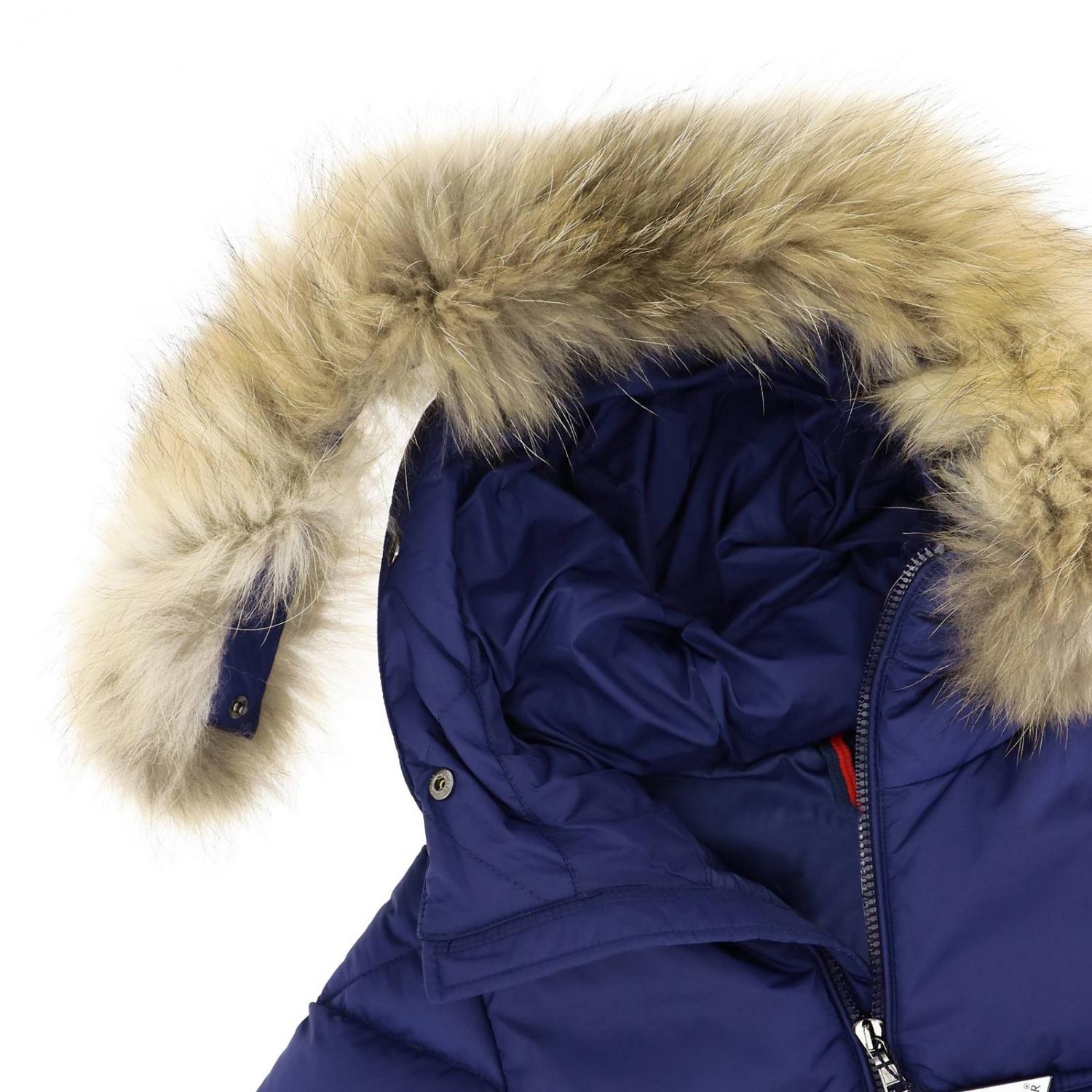 MONCLER VESTE: Veste enfant Moncler, Bleu - Img 3