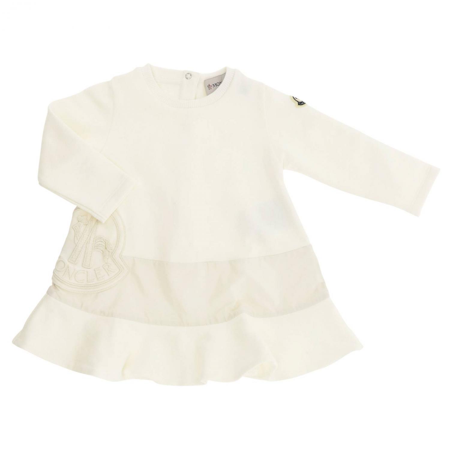 MONCLER STRAMPLER: Moncler Baby Strampler, Weiß - Img 1