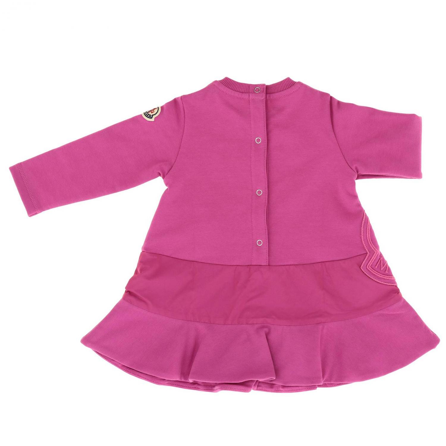 MONCLER ROMPER: Romper kids Moncler, Fuchsia - Img 2