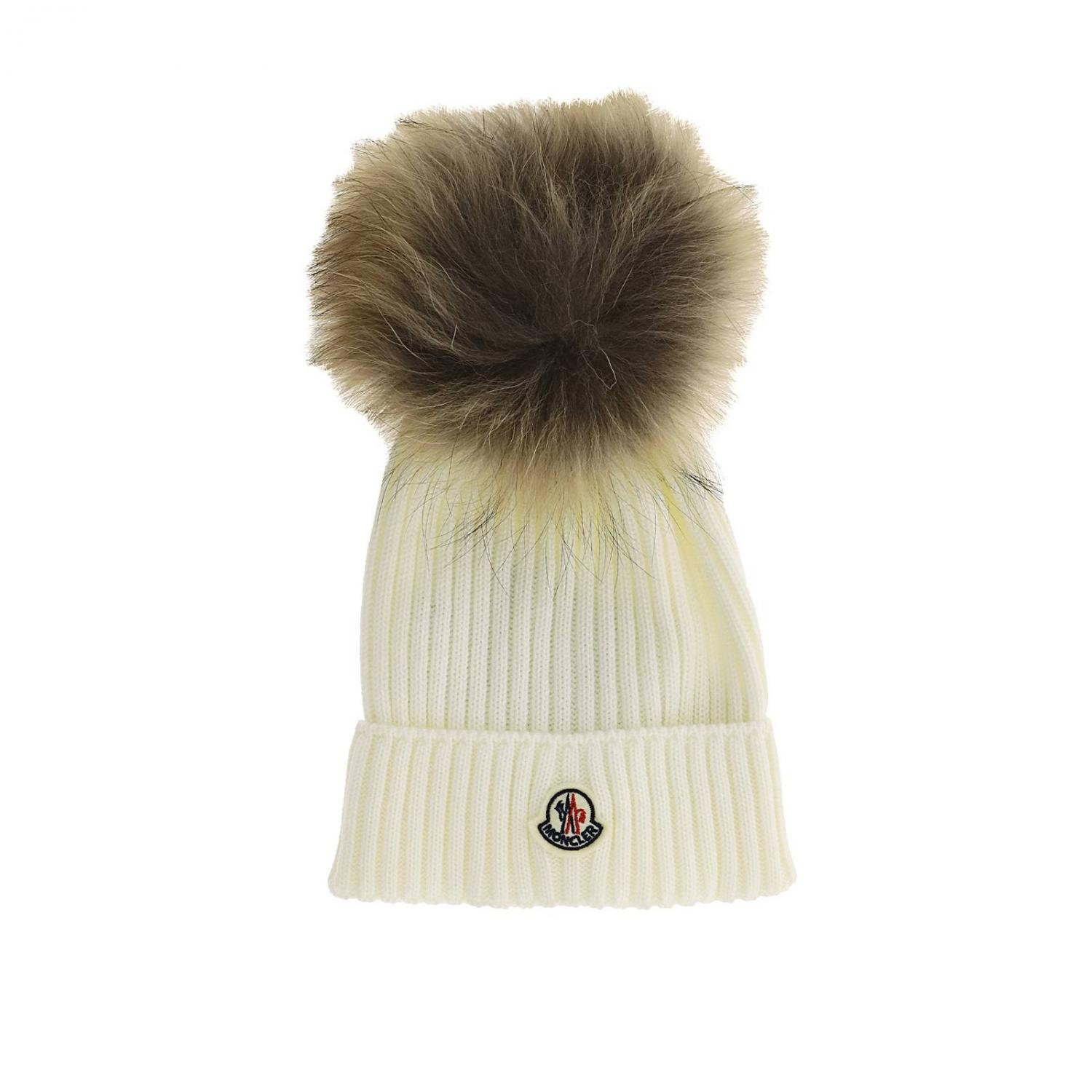 MONCLER HUT: Moncler Kinder Hüte für Mädchen, Weiß - Img 1