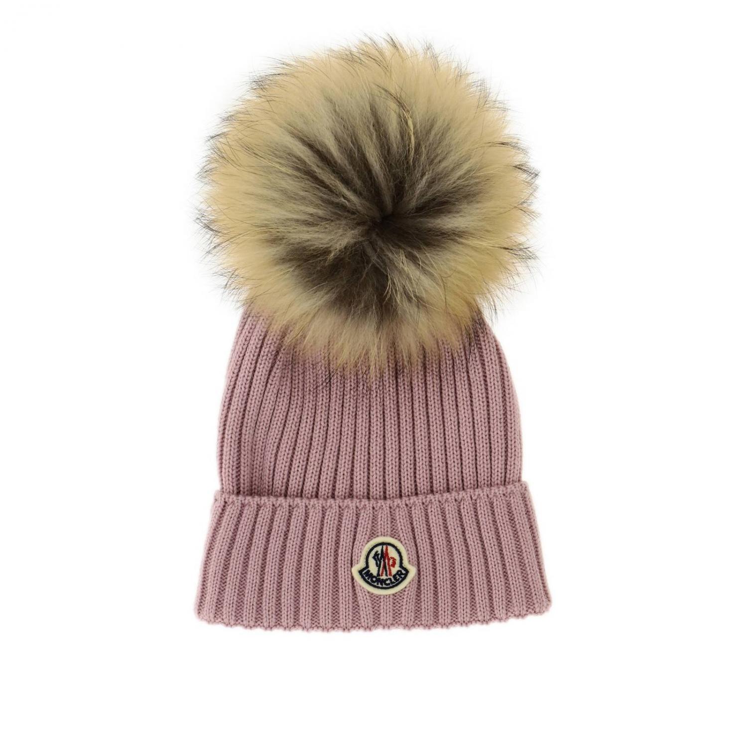 MONCLER HUT: Moncler Kinder Hüte für Mädchen, Pink - Img 1