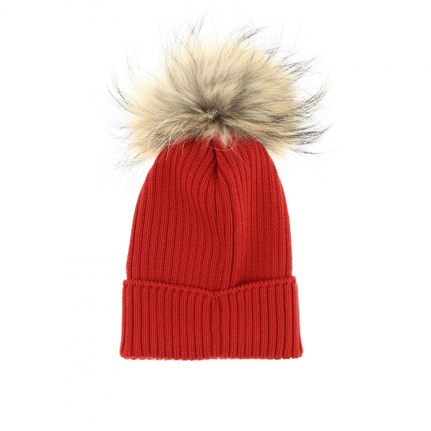 MONCLER HUT: Moncler Kinder Hüte für Mädchen, Rot - Img 2