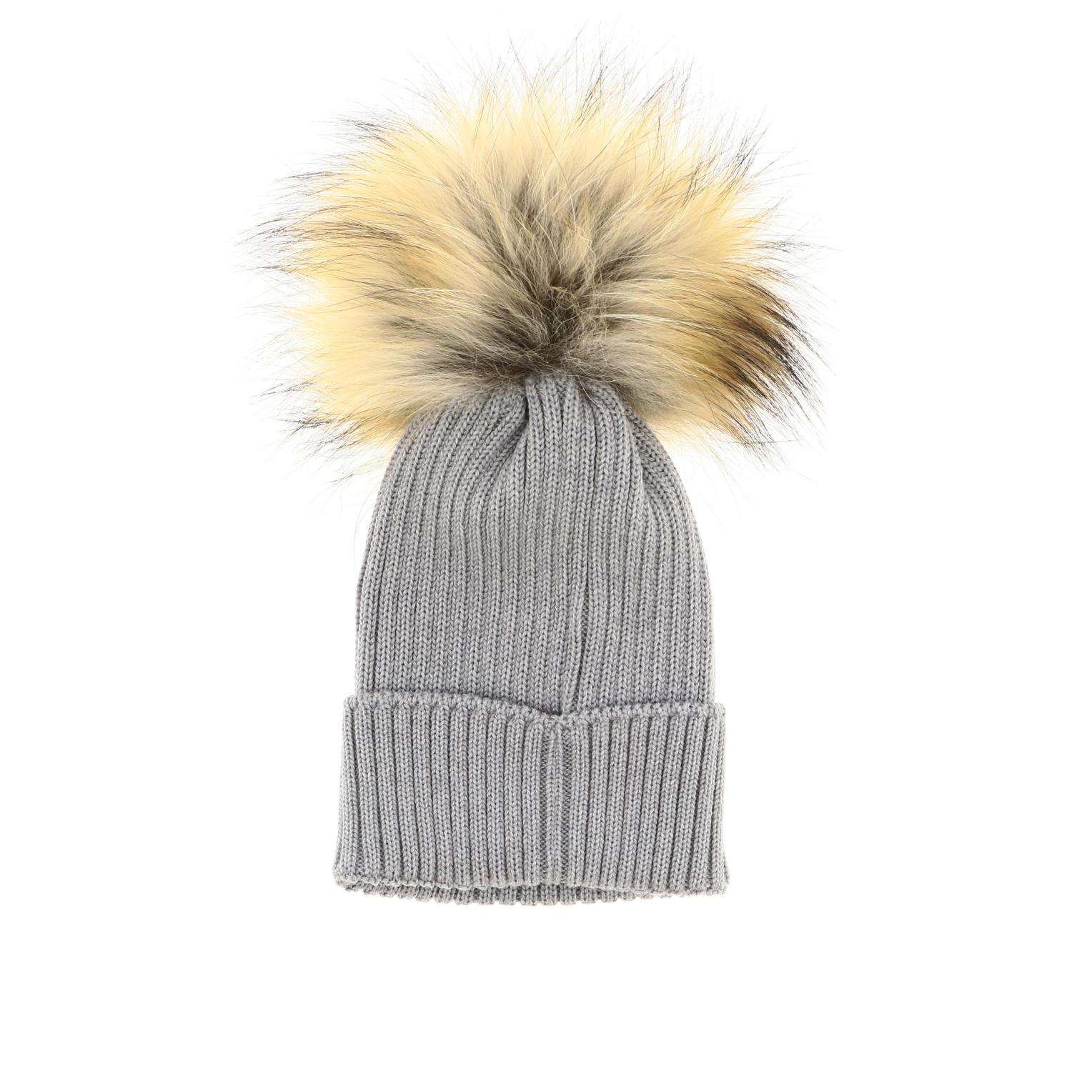 MONCLER HUT: Moncler Kinder Hüte für Mädchen, Grau - Img 2