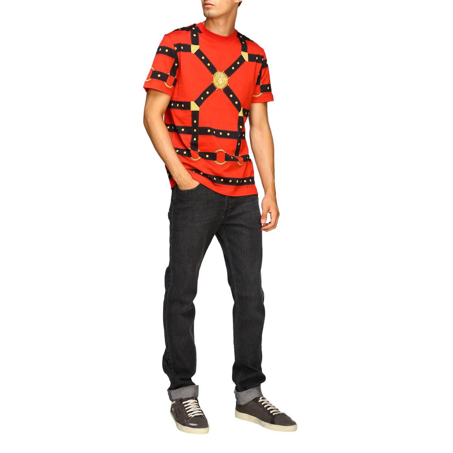 VERSACE CAMISETA: Camiseta hombre Versace, Rojo - Img 2