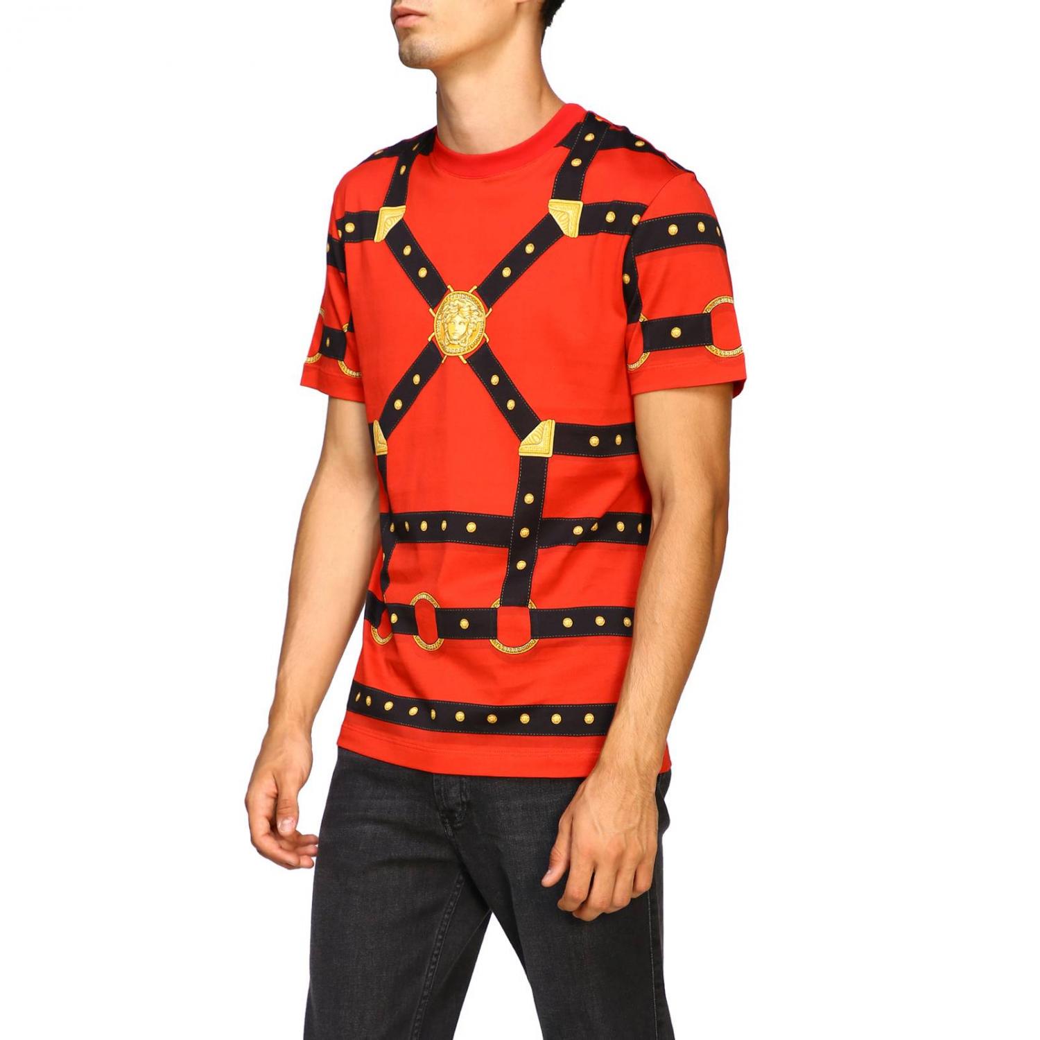 VERSACE CAMISETA: Camiseta hombre Versace, Rojo - Img 4