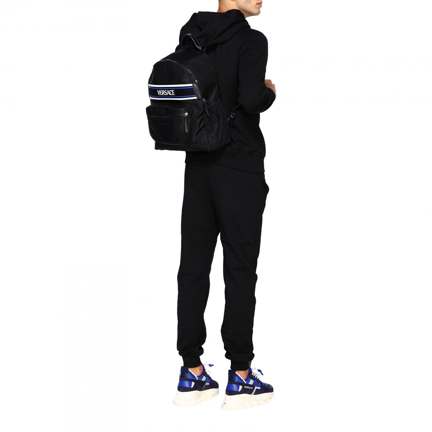 VERSACE BACKPACK: Bags men Versace, Black - Img 2