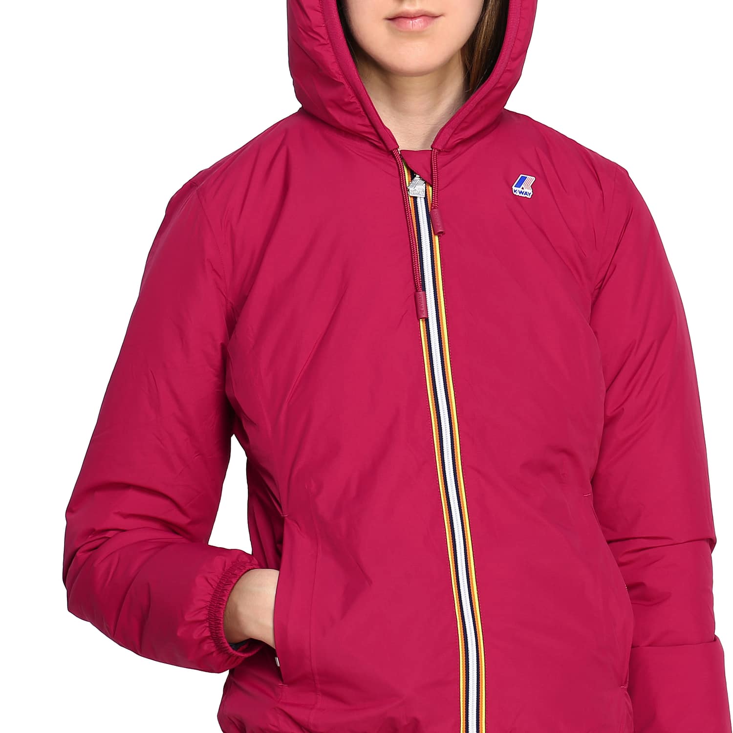 K-WAY CHAQUETA: Chaqueta mujer K-way, Fucsia - Img 5