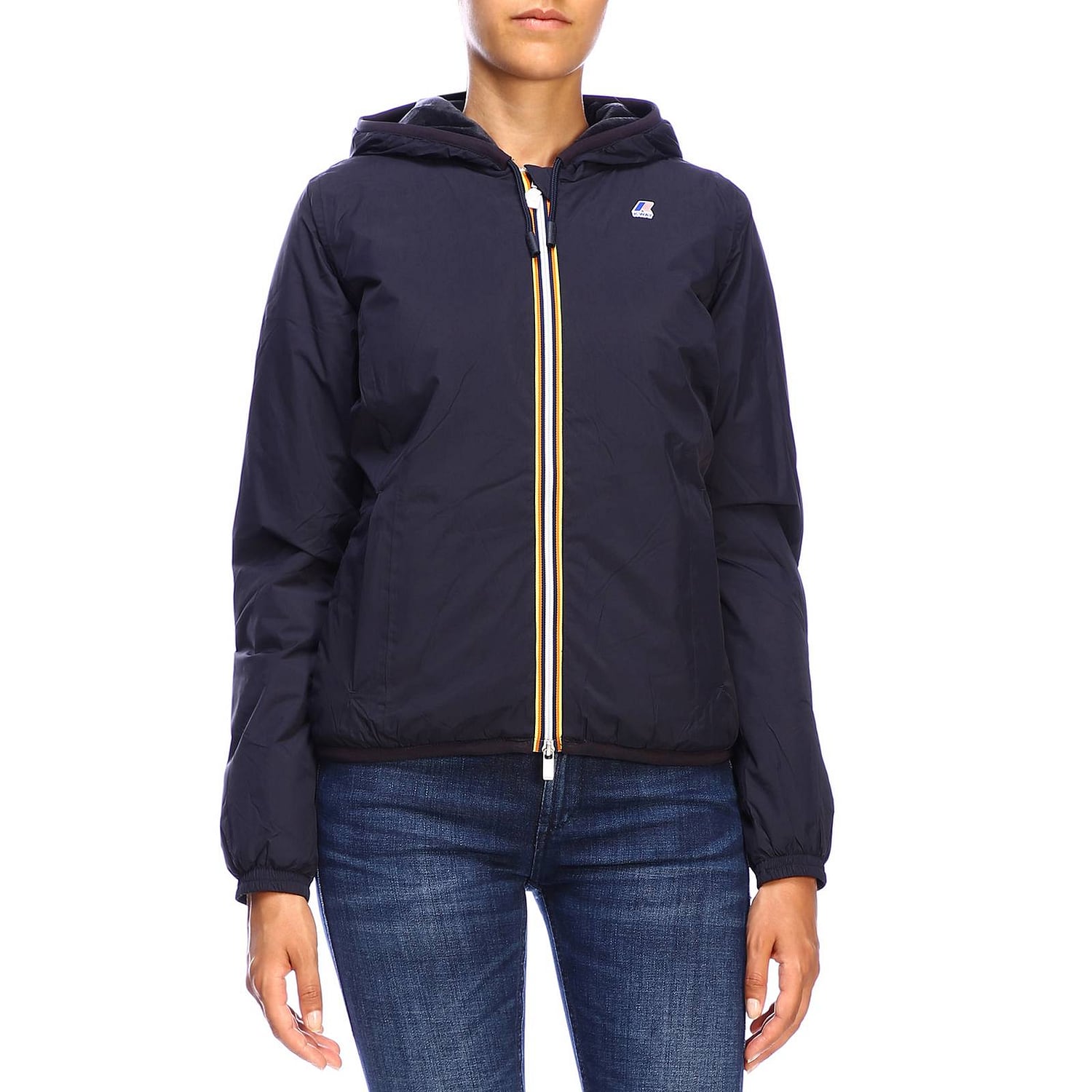 K-WAY CHAQUETA: Chaqueta mujer K-way, Azul Oscuro - Img 1