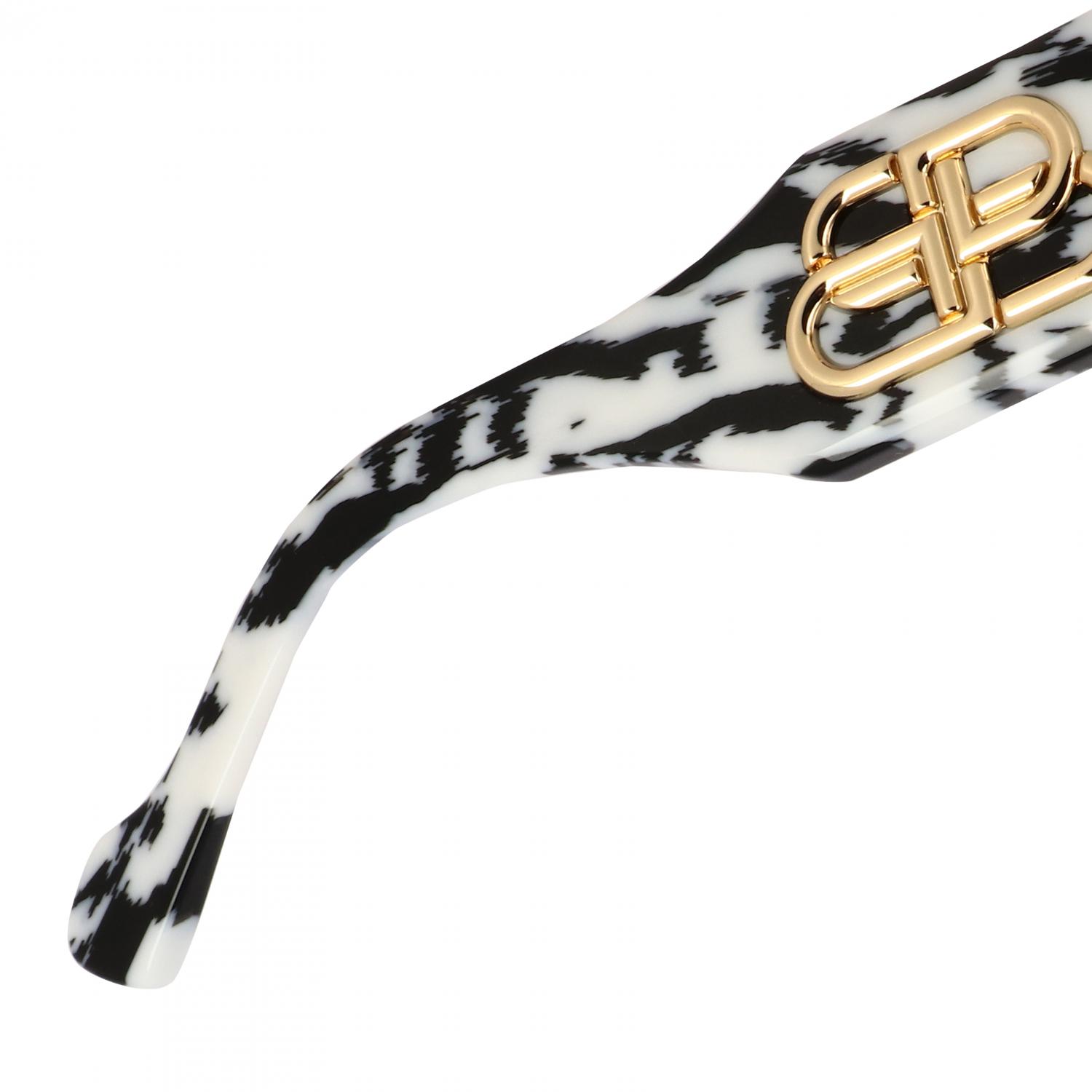 BALENCIAGA SONNENBRILLE: Balenciaga Paris Cat Sonnenbrille aus Acetat mit BB Logo, Weiß - Img 4